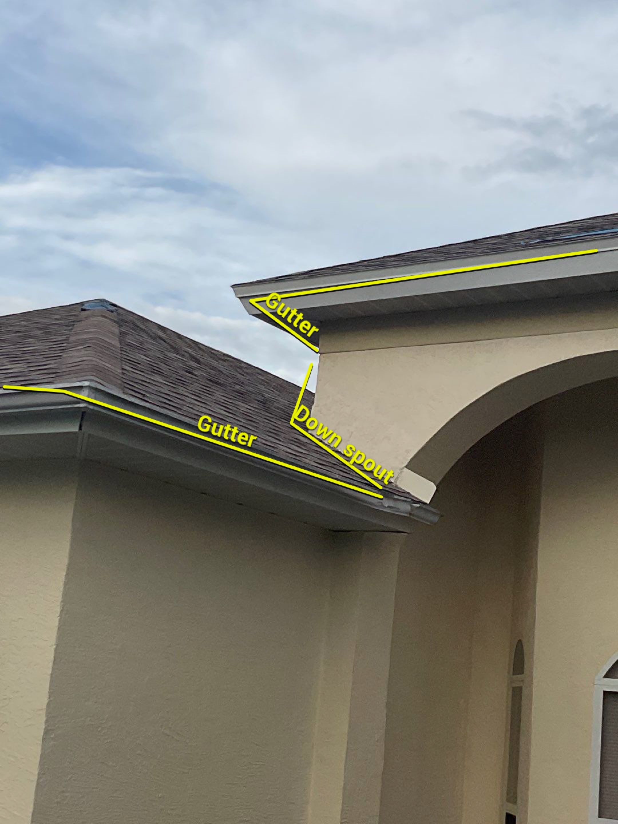 Gutter Installation Wedge in Cape Coral FL by Gutter Professors