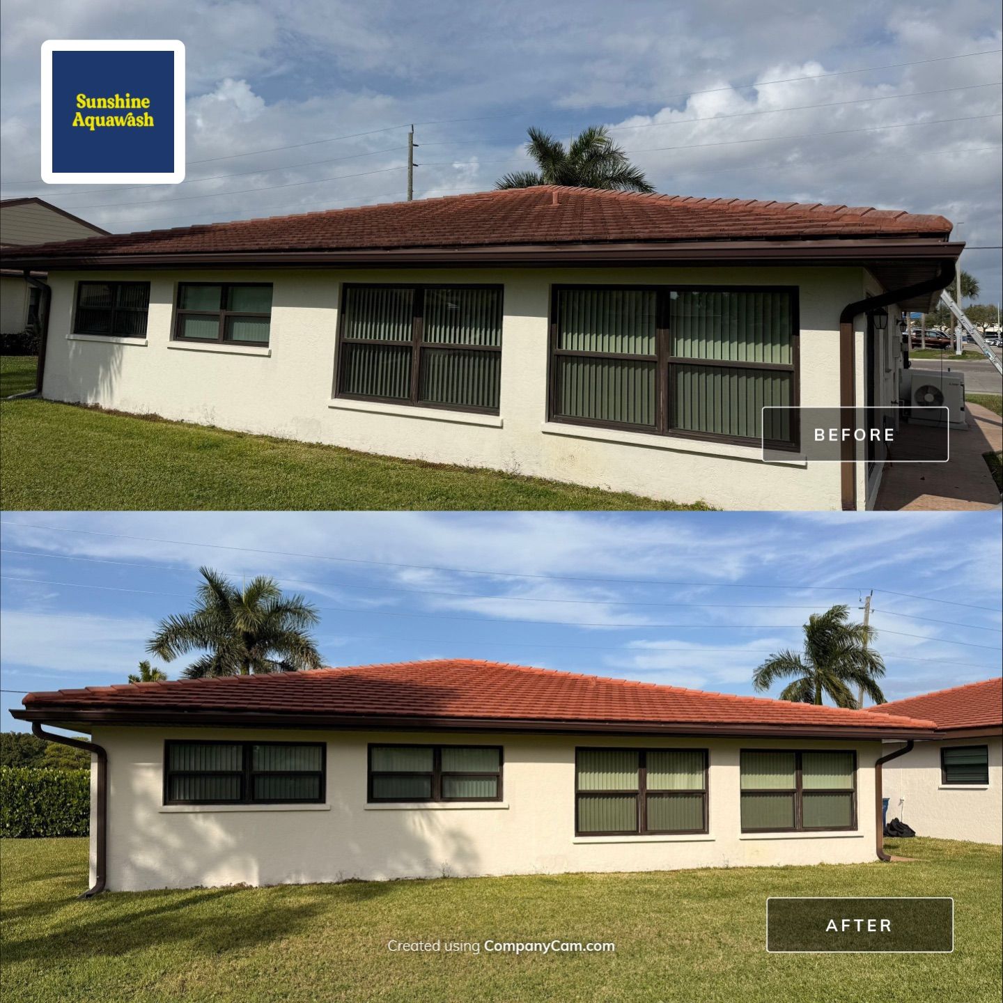 Neighboring Tile Roof Cleanings in Vivienda at Bradenton I – Bradenton, FL by Sunshine AquaWash