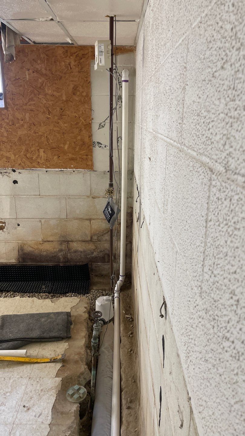 Interior Drain Tile Installation in Columbia Heights, MN by Waterproofing Northeast