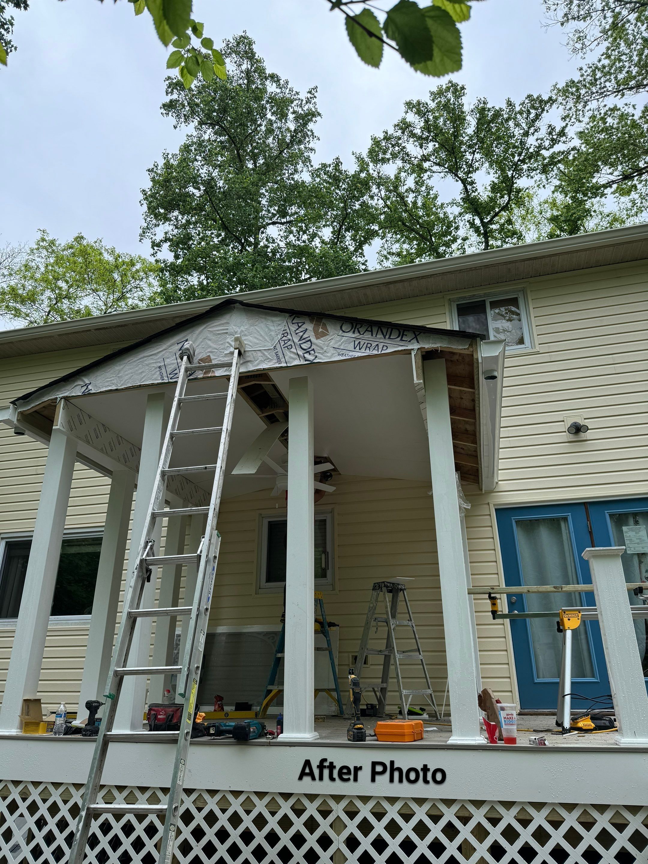 New Screen in cover porch  by Alpha Design Services