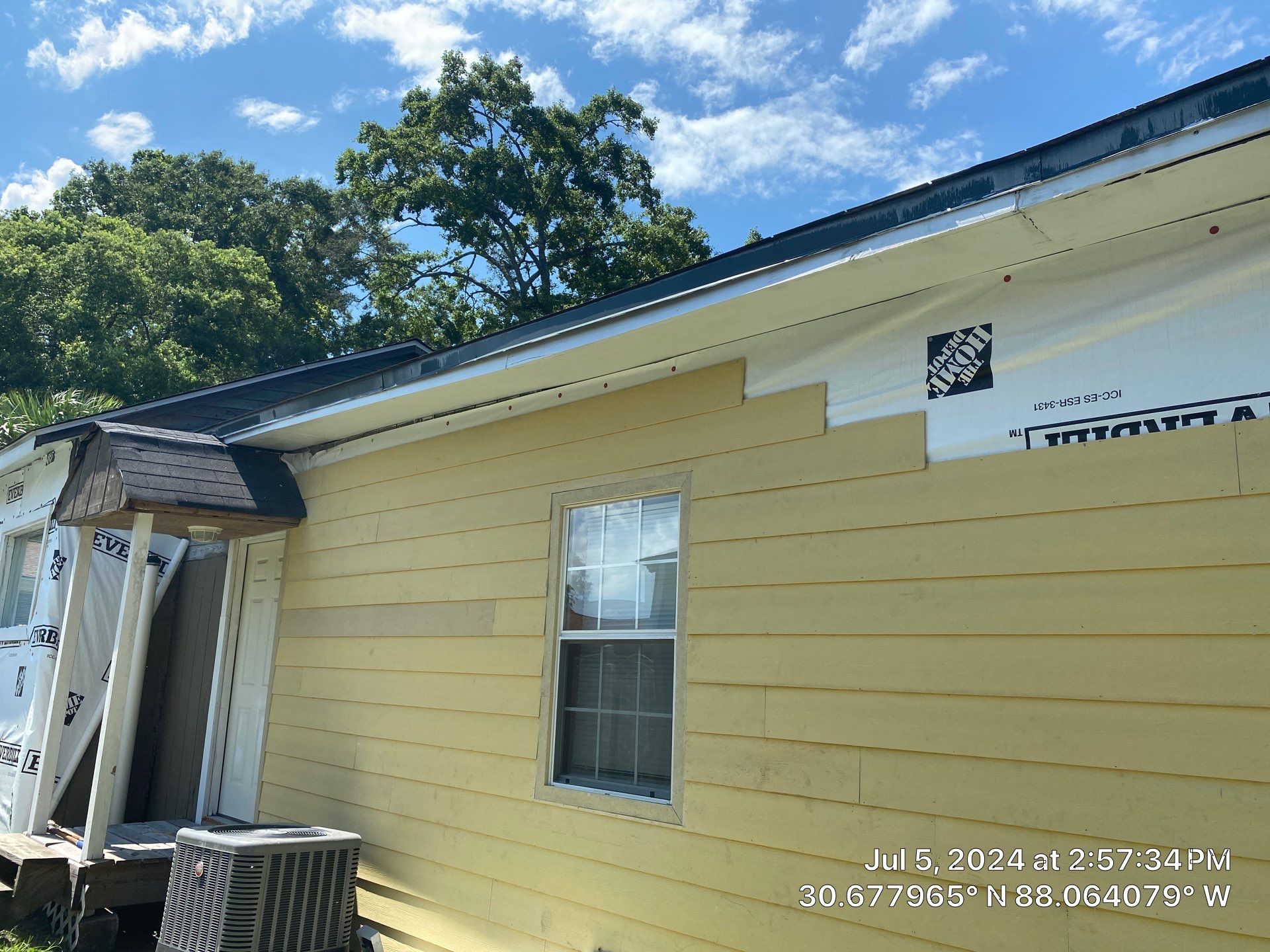 Siding Repair using Roof repair by American Roofing & Construction LLC