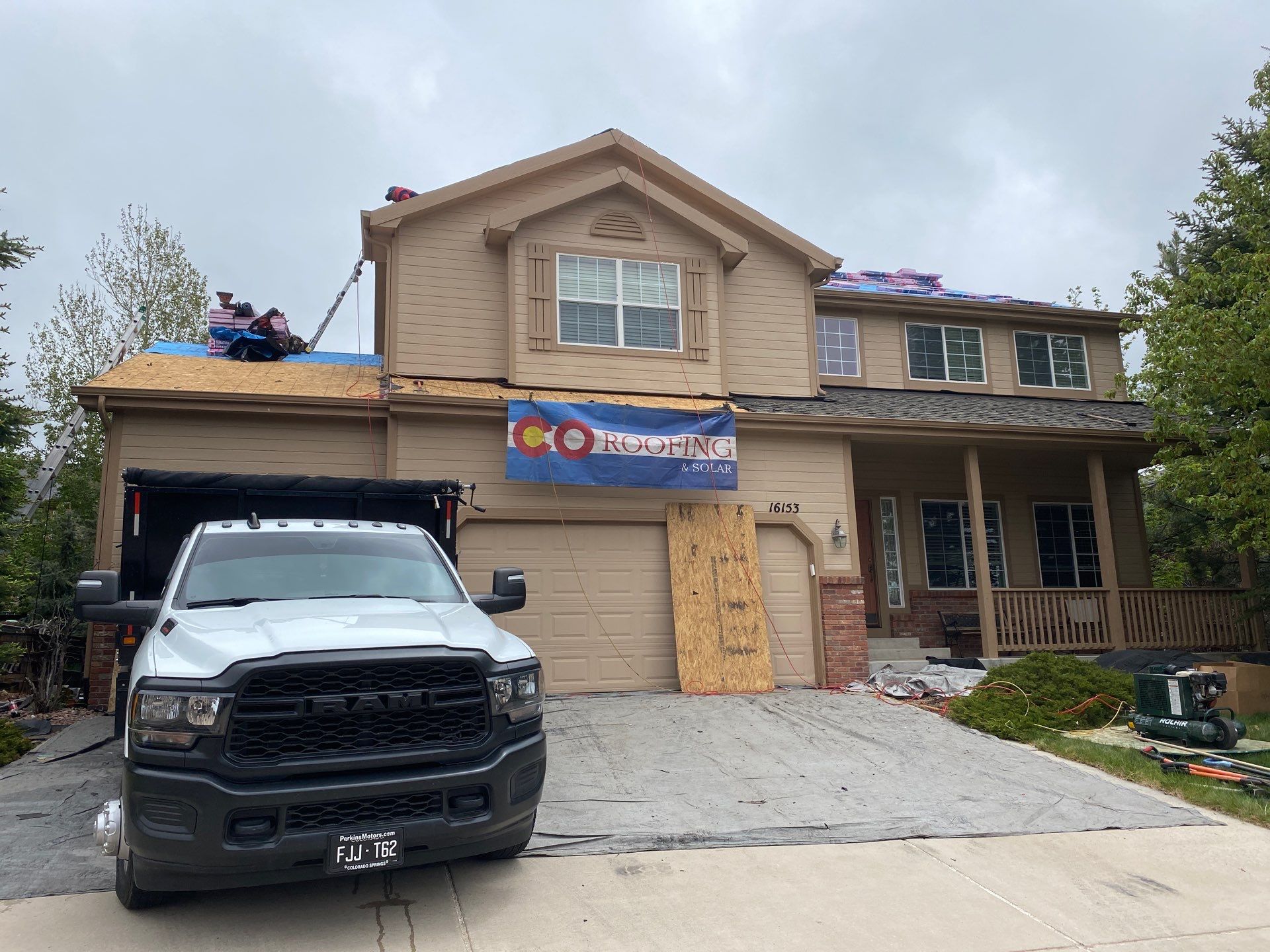 Residential Roof Replacement and Owens Corning Shingle Installation in Monument by CO Roofing & Solar