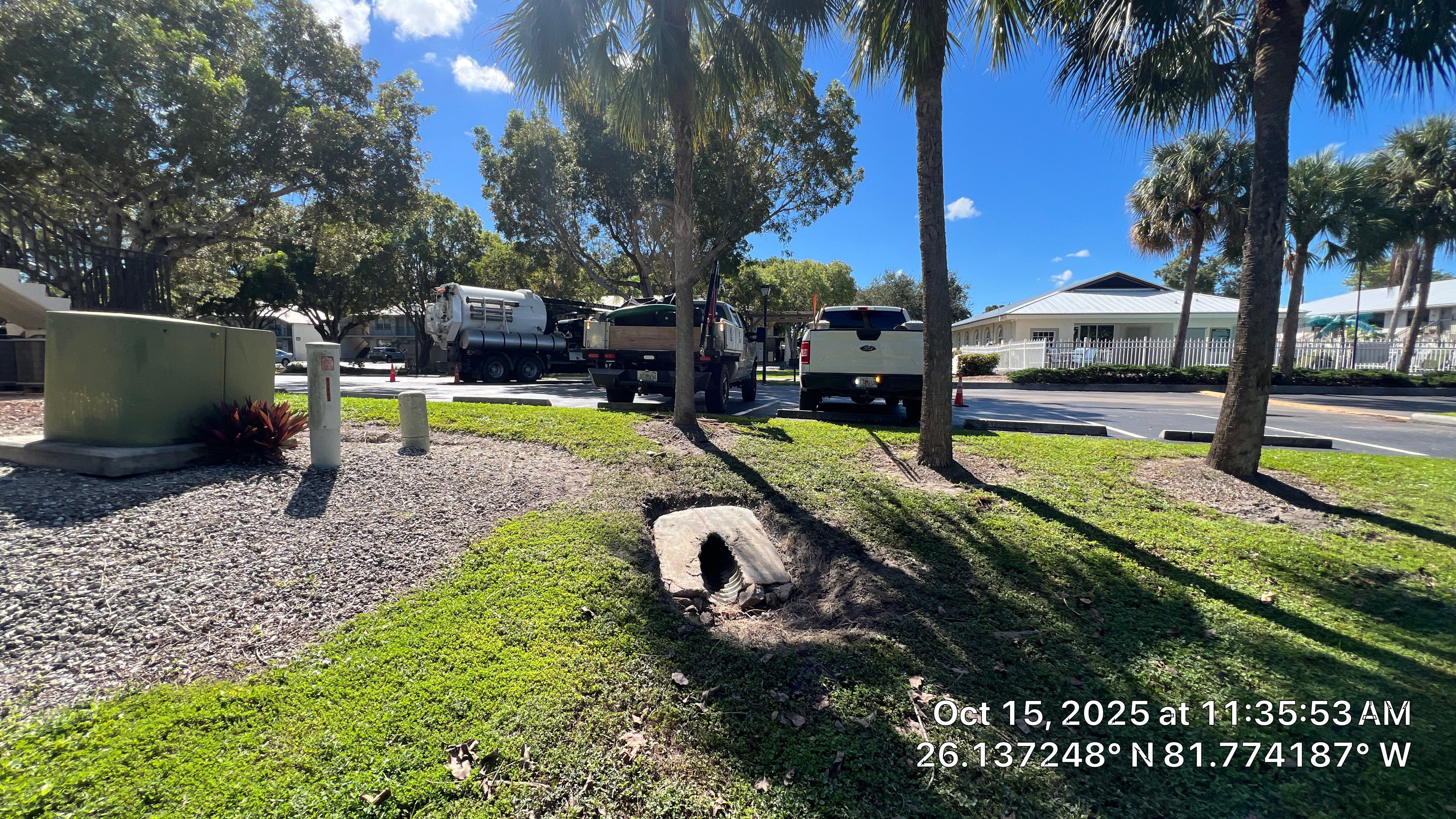 Naples Apartment Complex Culvert Cleaning by APS Power & Water