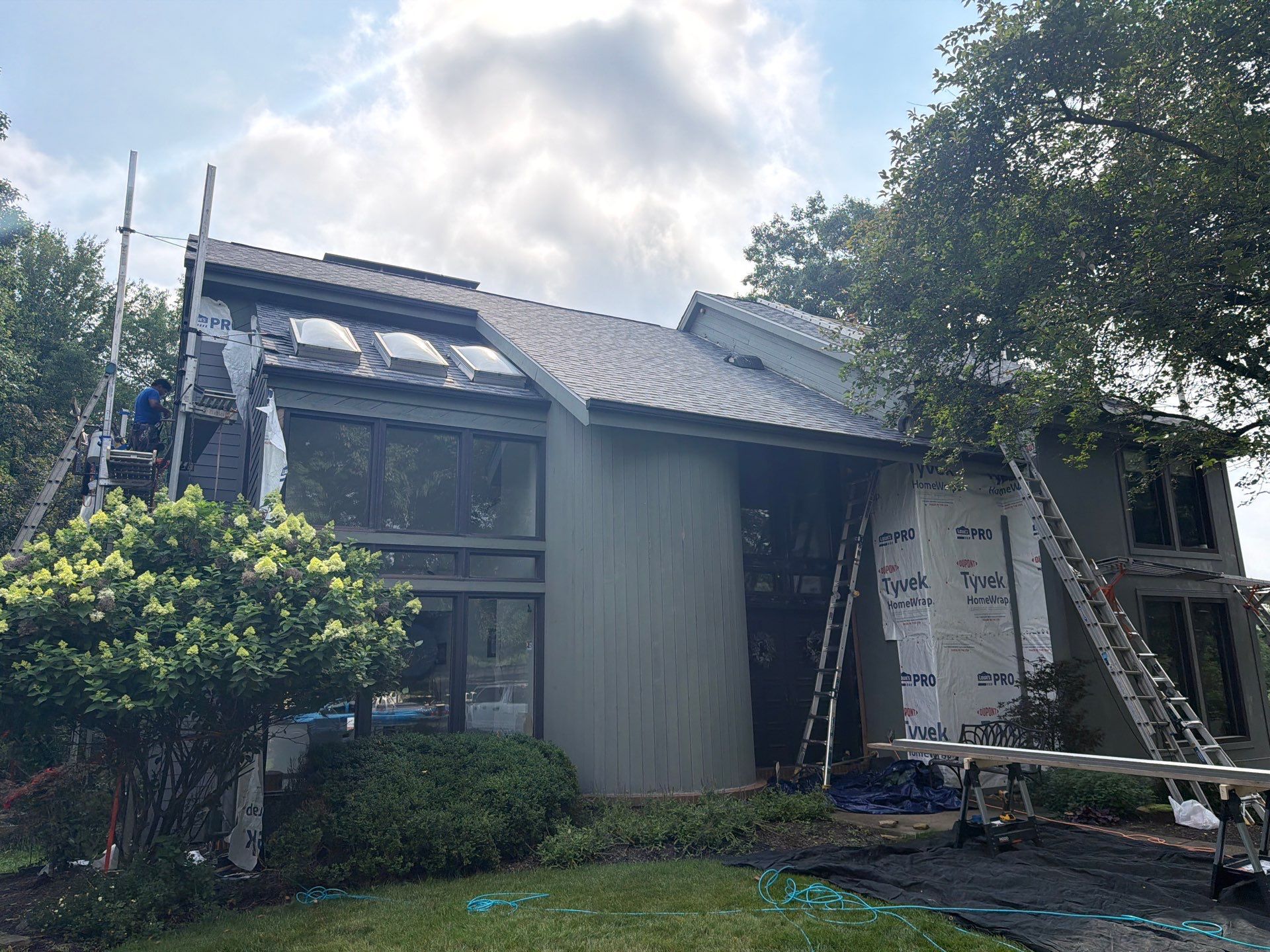 James Hardie Lap & Board and Batten in Aged Pewter at Allison Park by Ideal Siding Pittsburgh