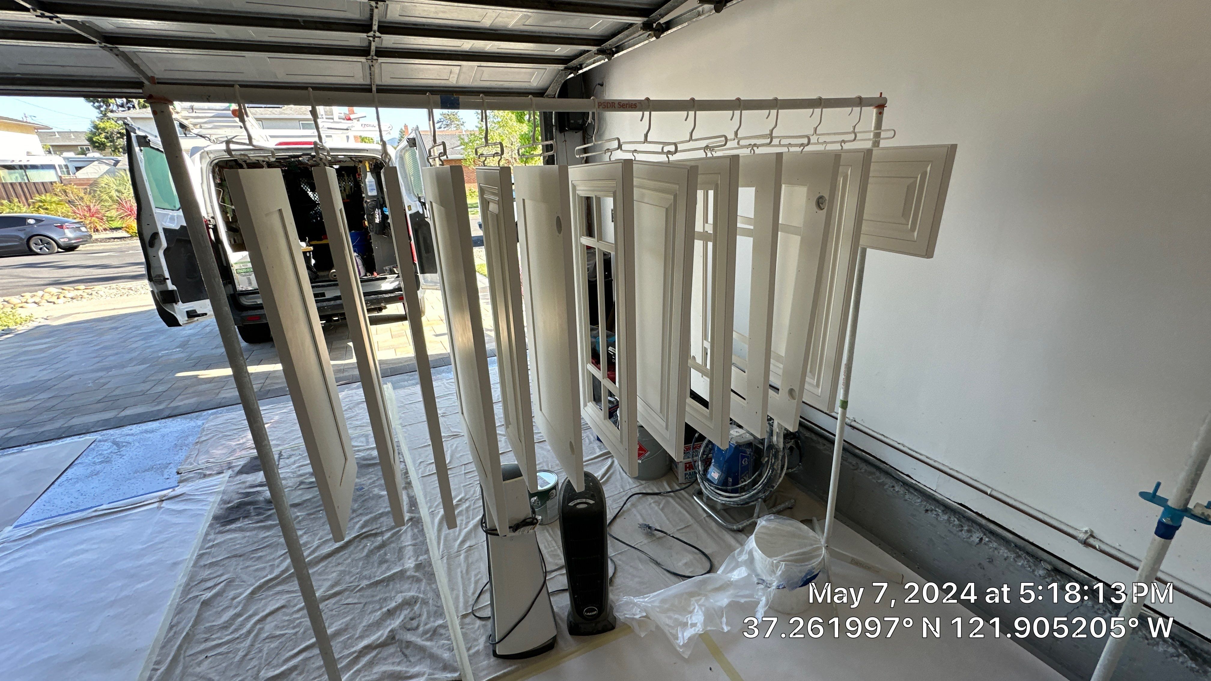 cabinet painting San Jose  by Herrera’s Bay Area Painting inc.