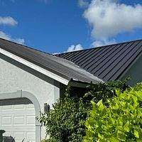 24ga 1.5" Mechanical Seam Dark Bronze  by Total Roofing System The Metal Roof Experts