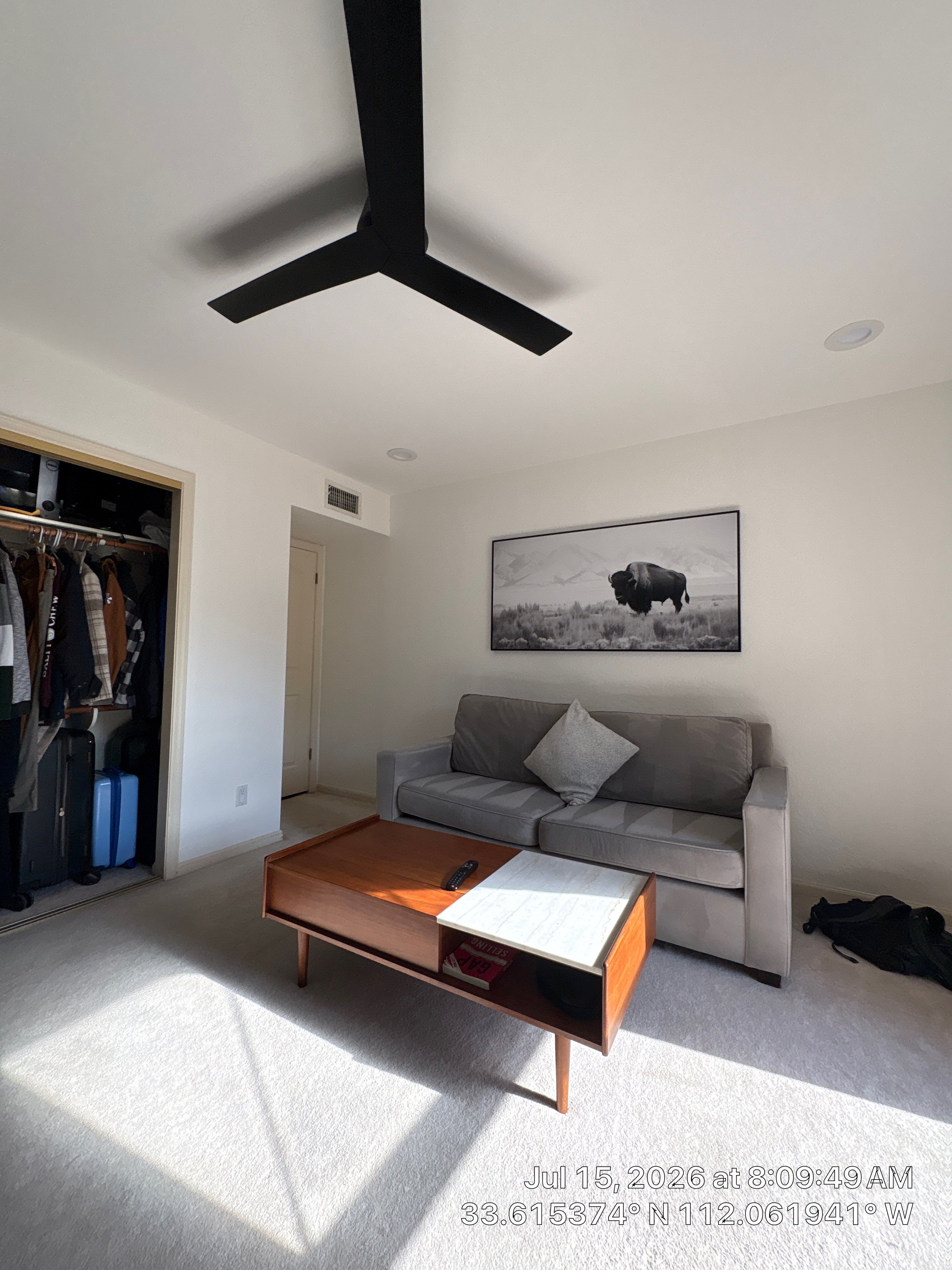 Modern Home Office and Indoor Putting Green Setup in Phoenix by CompanyCam Sales Demo