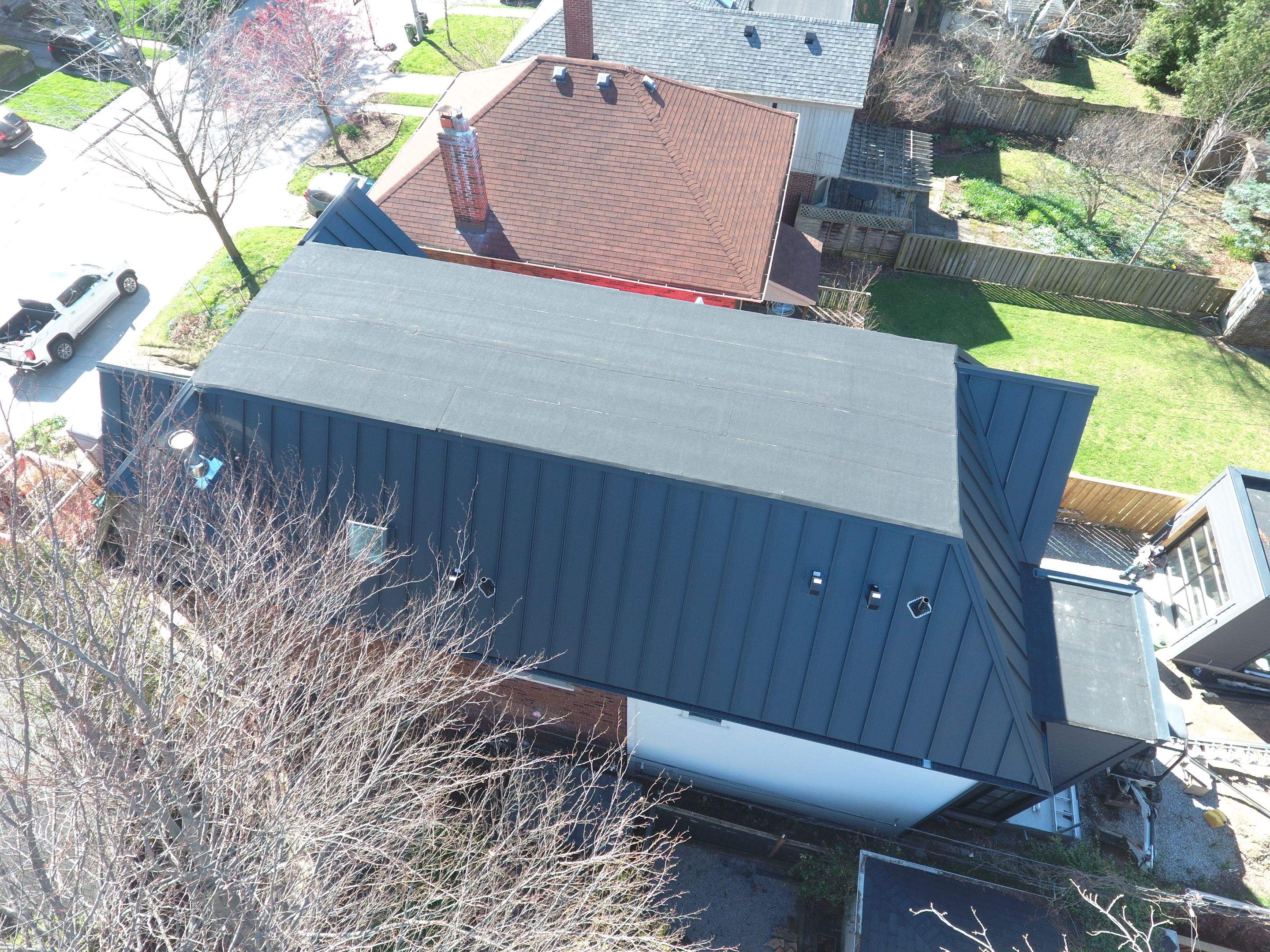 New Home Construction using 24 Ga Standing Seam Metal by Jay Carter Roofing & Sheet Metal
