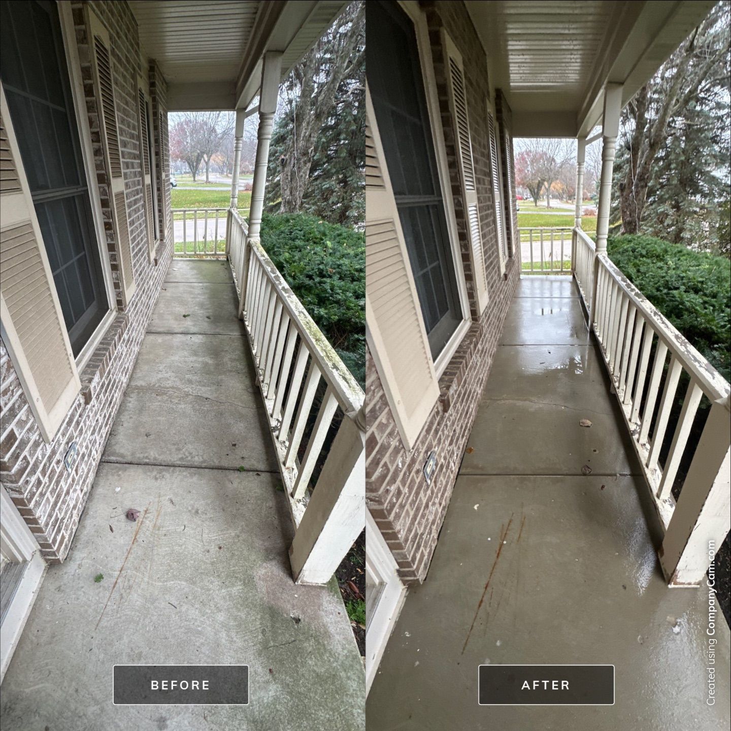 Project in Island Lake by Simmons Power & Soft Washing