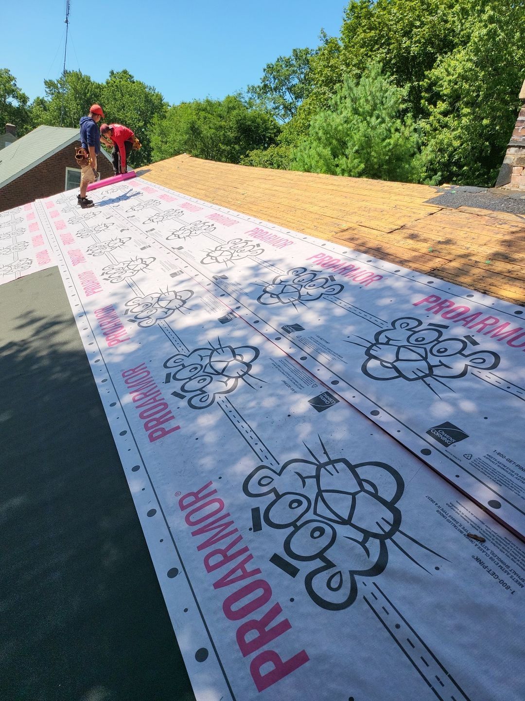 Residential Roofing Installation using Owens Corning TruDefinition Duration Designer - Black Sable by A Plus Exterior