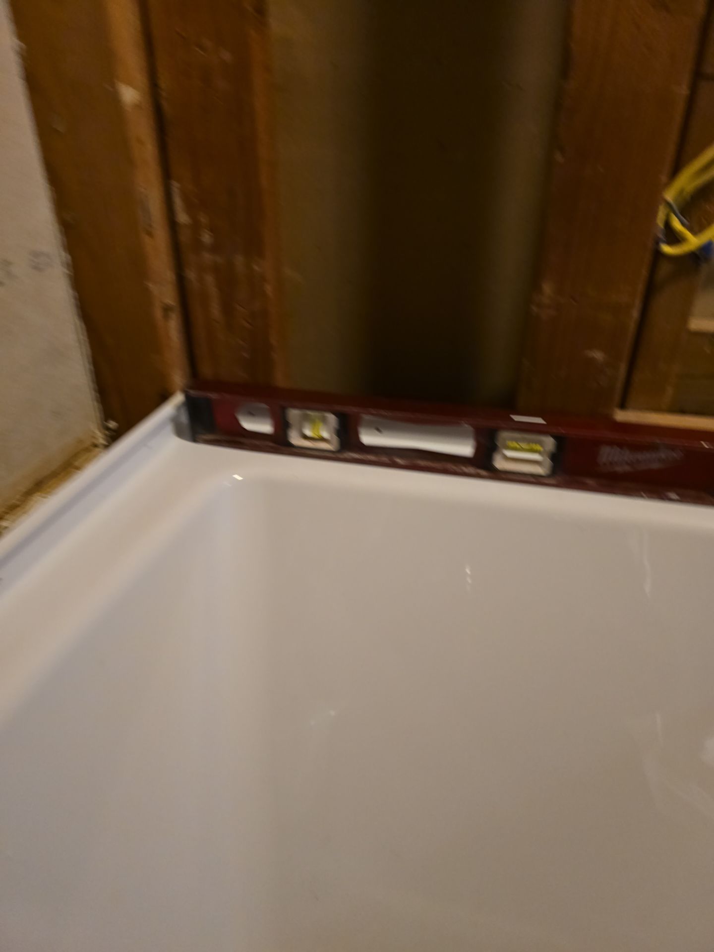 Shower Tub Installation with Underground Plumbing by Us Plumbing