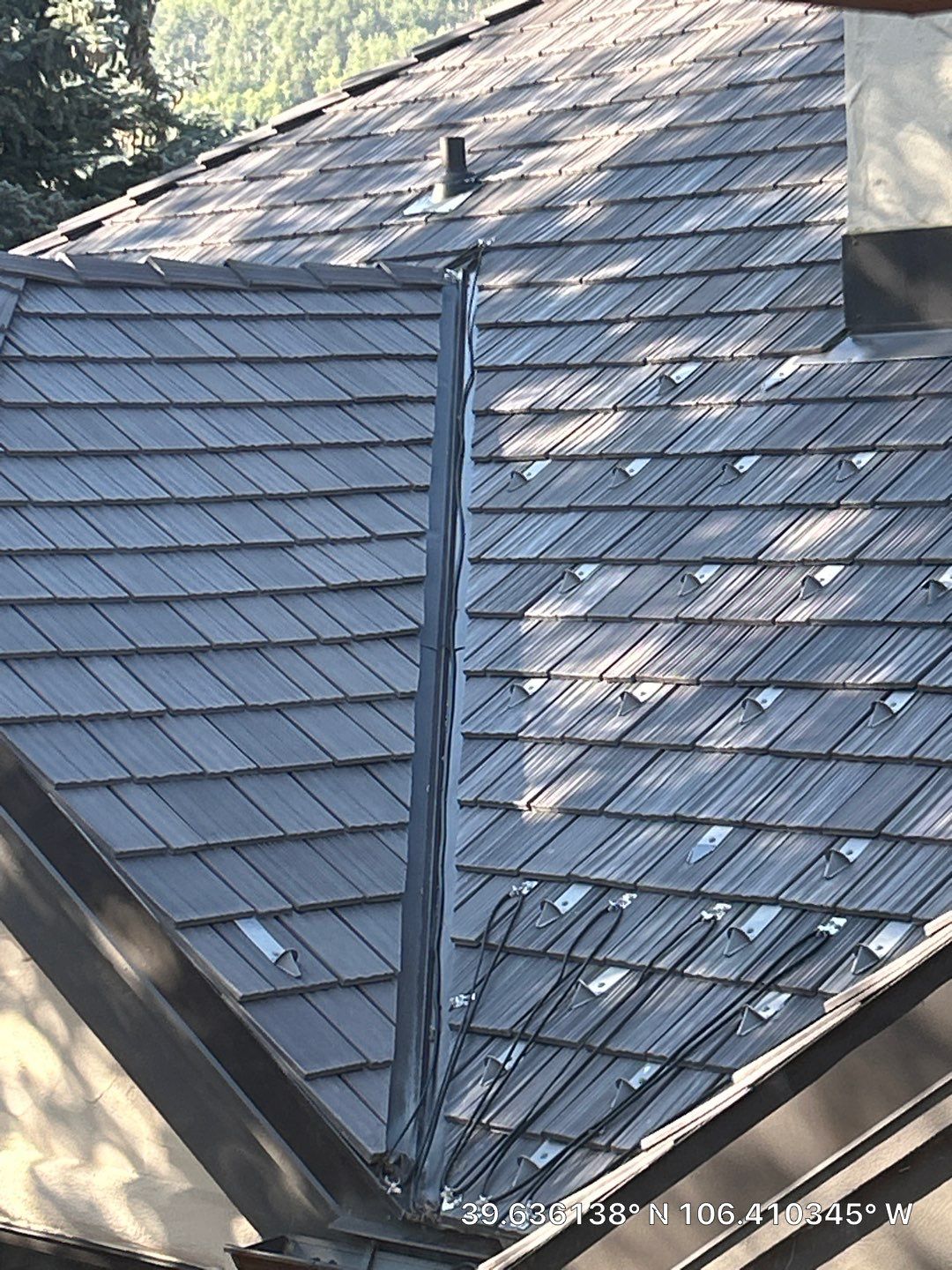 Stone-Coated Steel Roofing and Heat Cable Installation in Vail by CompanyCam Sales Demo