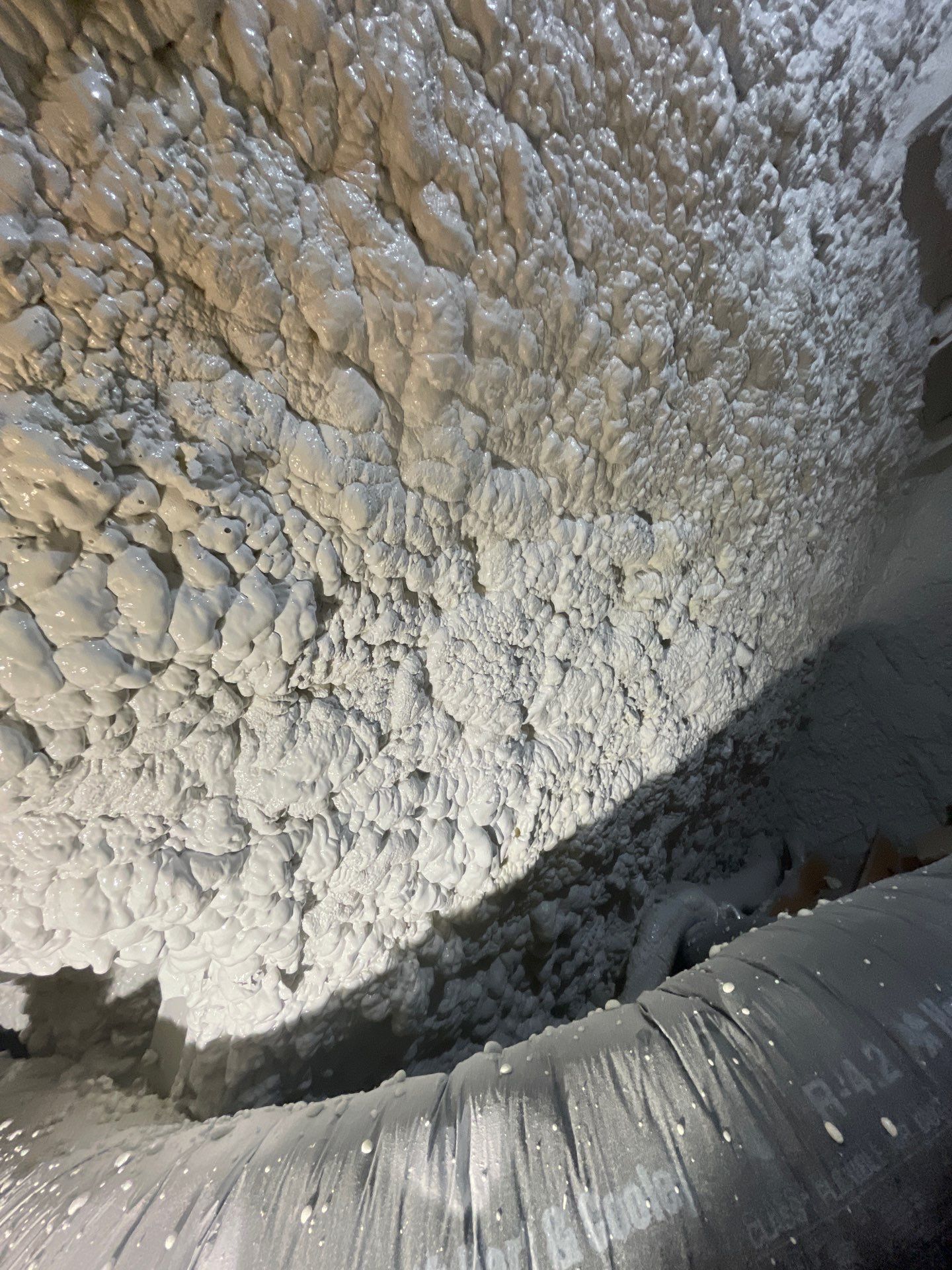 Attic Insulation using open cell spray foam by NYS Foam & Energy