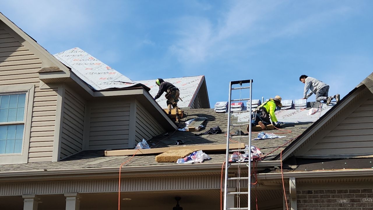 GAF Weathered Wood and Custom Copper by Just In Time Roofing and Restoration