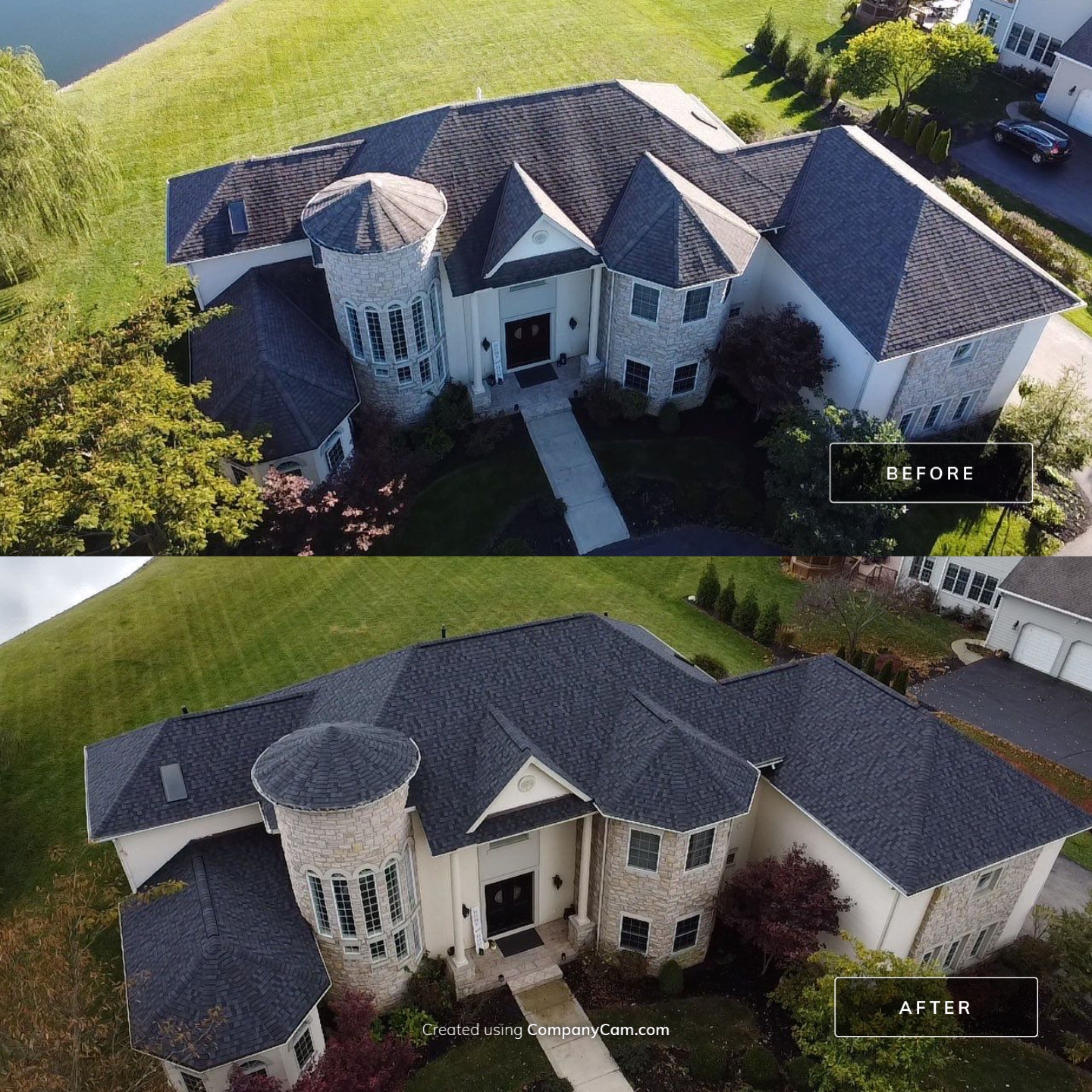 Residential Roofing Installation using Certainteed Landmark Pro Shingles by Best Exteriors Inc
