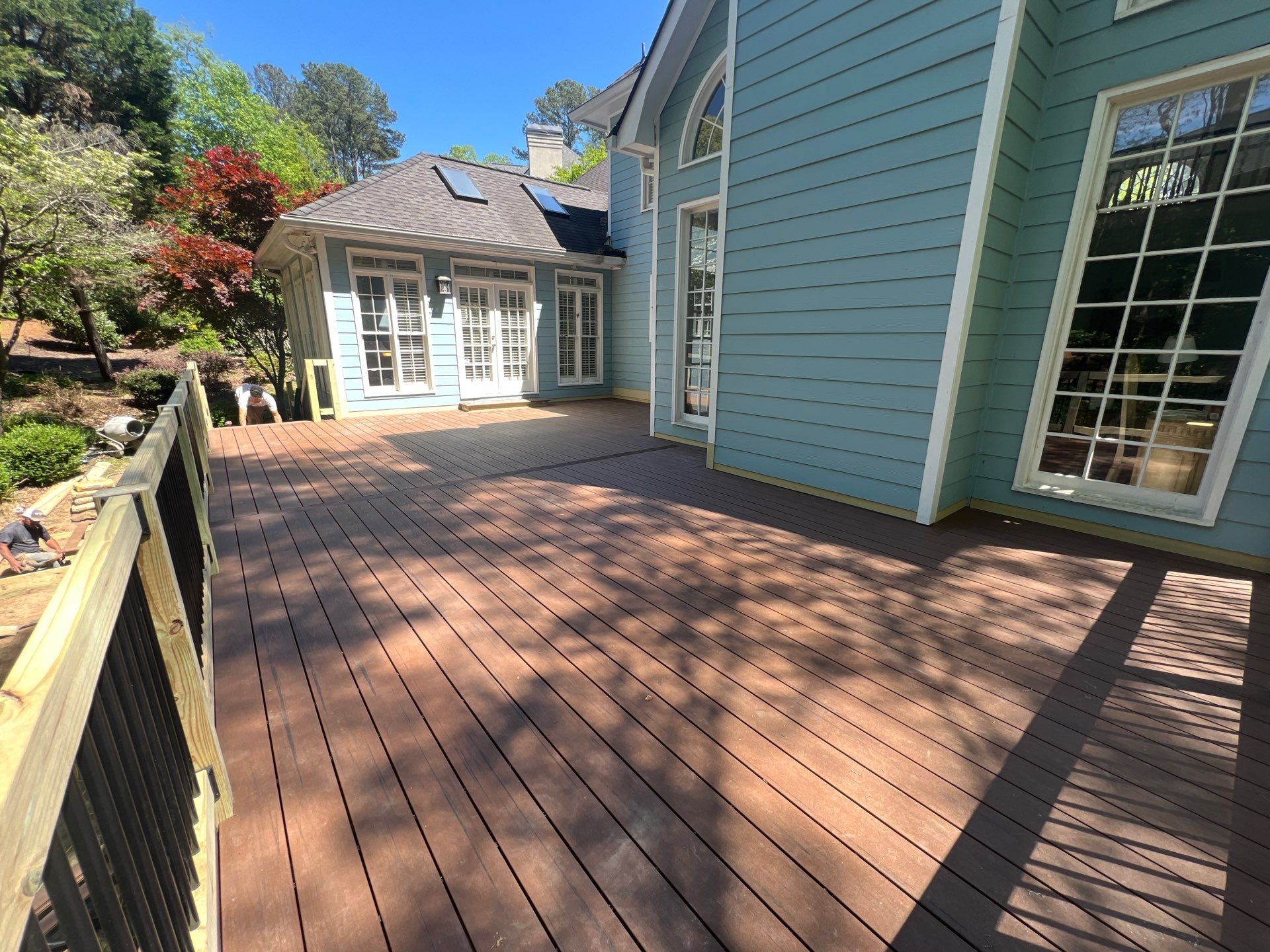 Custom Elevated Composite Deck Installation in Marietta by Swift Home Renovations