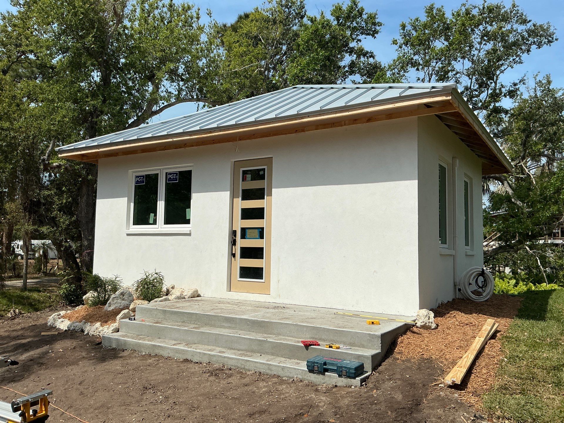 Half-Round Aluminum Gutters in Nokomis FL by Gutter Professors