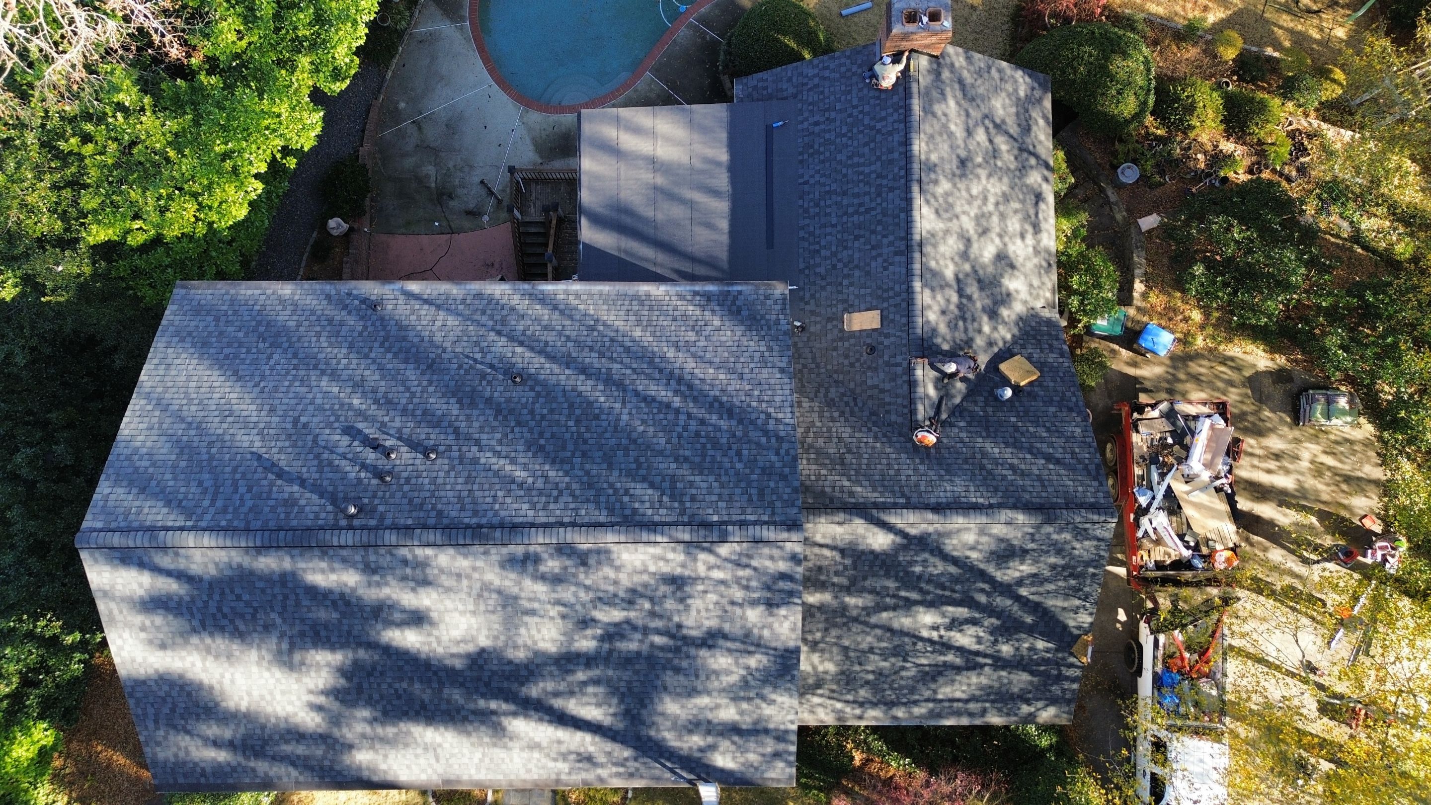 Marietta, GA Roof Replacement CertainTeed Landmark Pro Max Def Moire Black by Reset Roofing