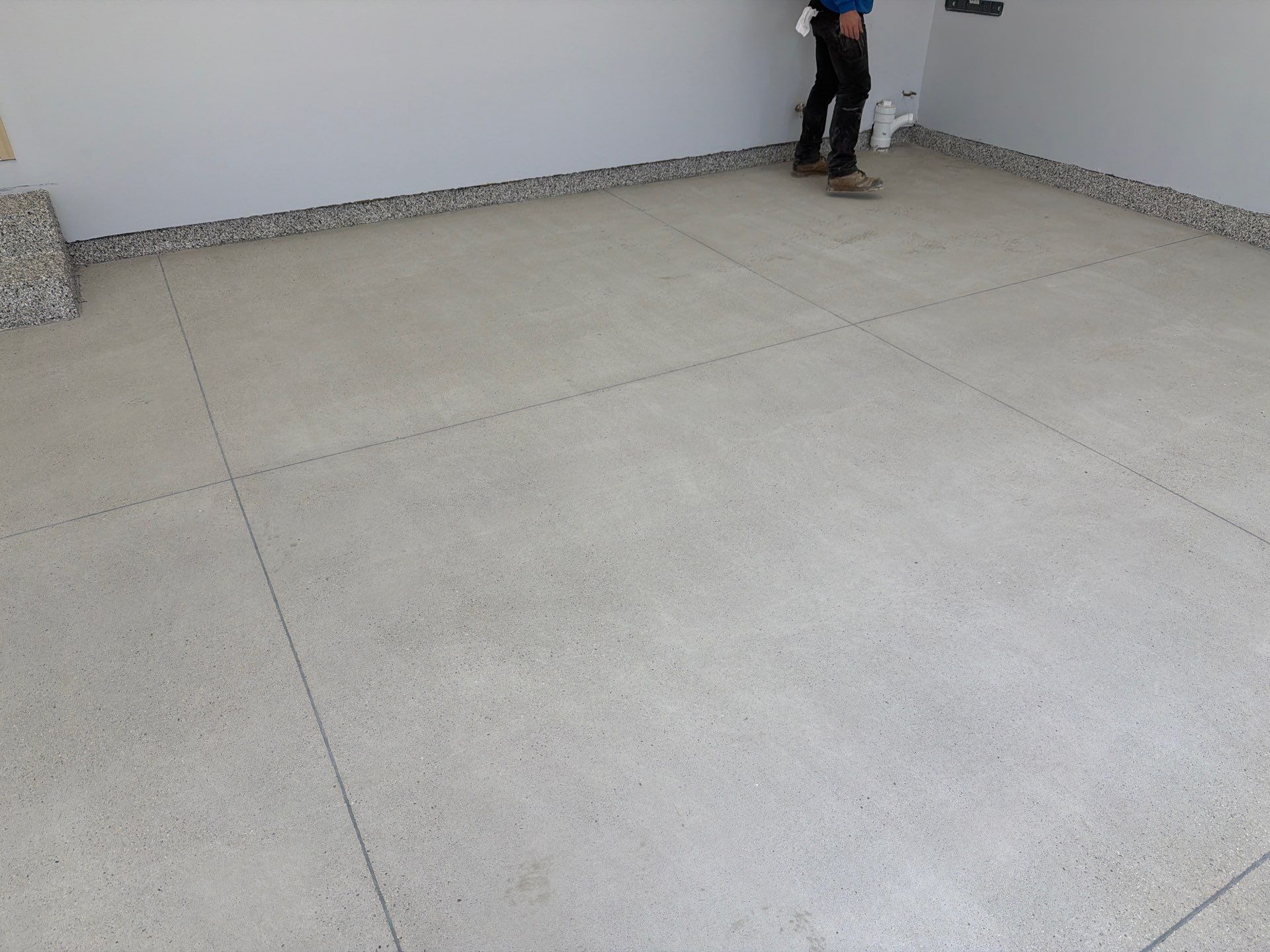 Epoxy Flake Floor Installation - Norton Shores Michigan by Gordon Painting