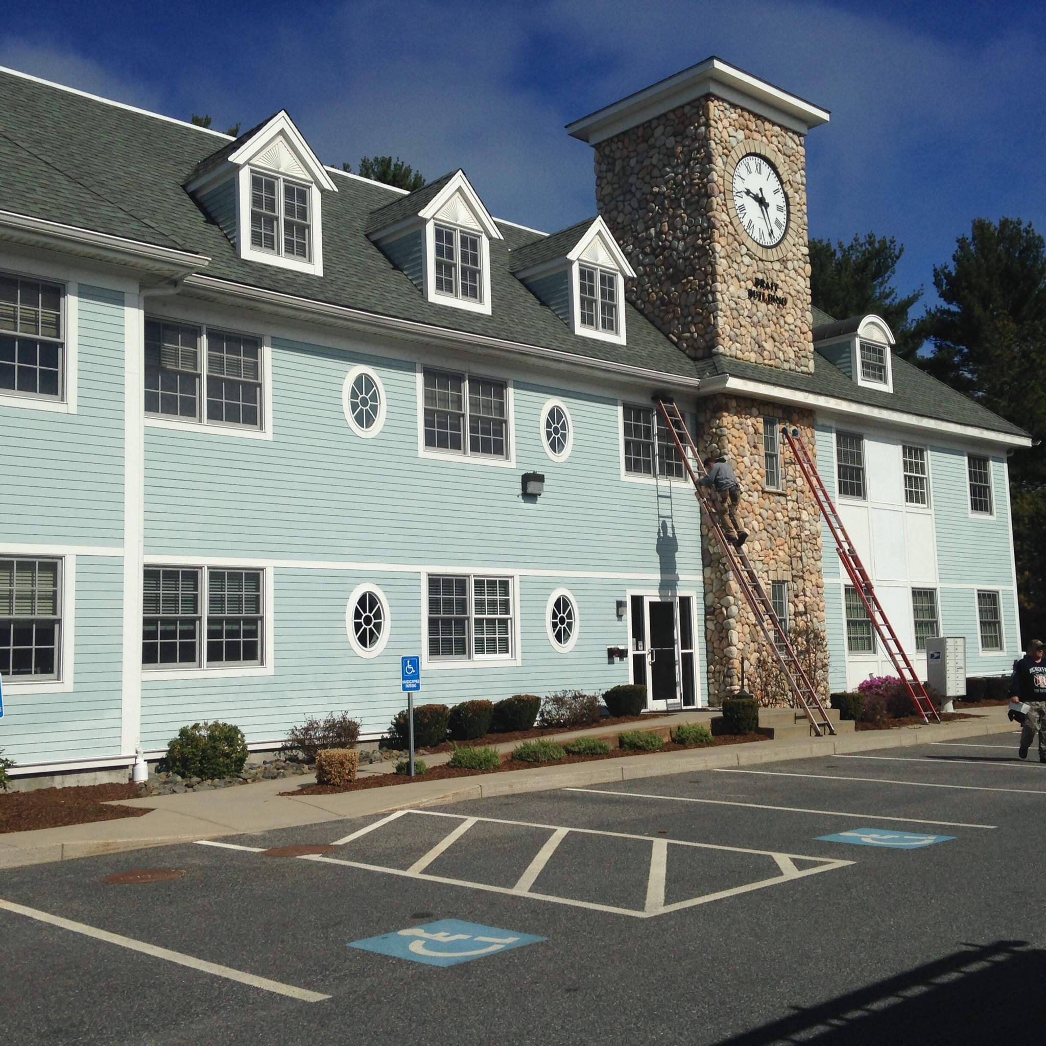 Seamless Commercial Gutter Replacement at Scituate Federal Bank in Marshfield, Ma by Gutter Pro Enterprises