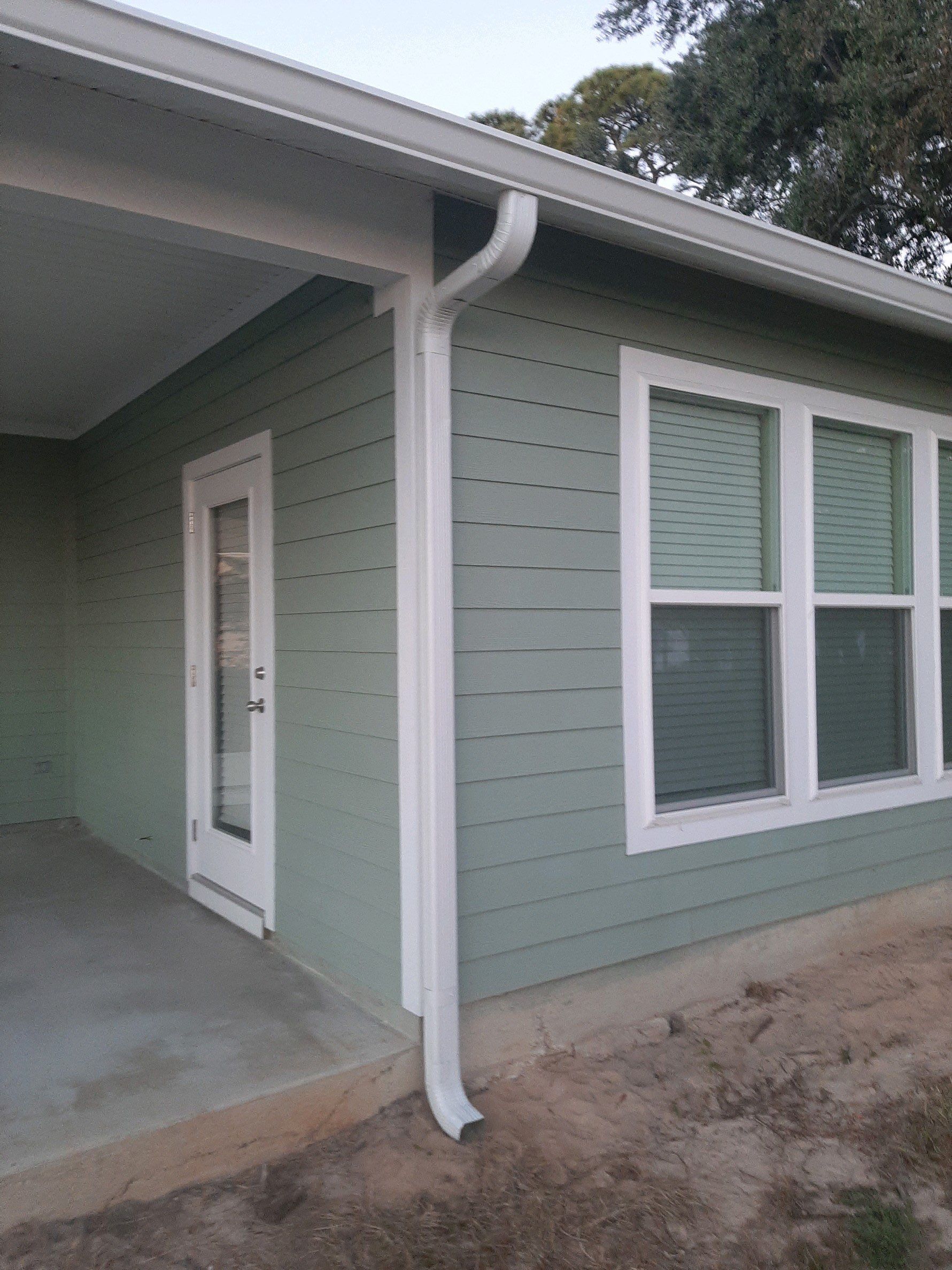 White K-Style Gutter Installation by Gutter Professors