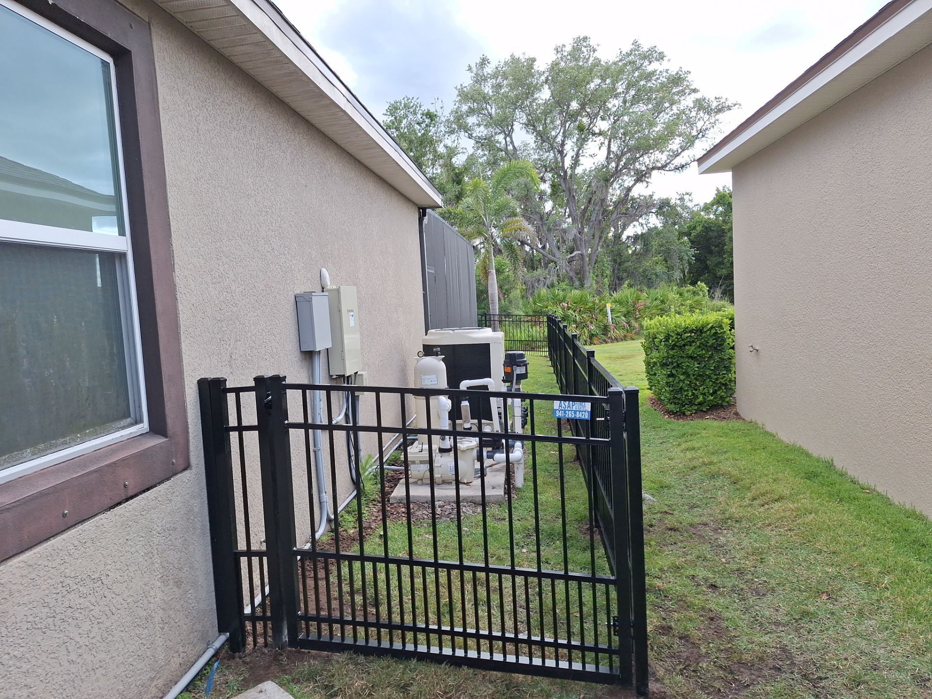 Aluminum Fence Installation using Puppy Picket by Asap fence and gates, LLC