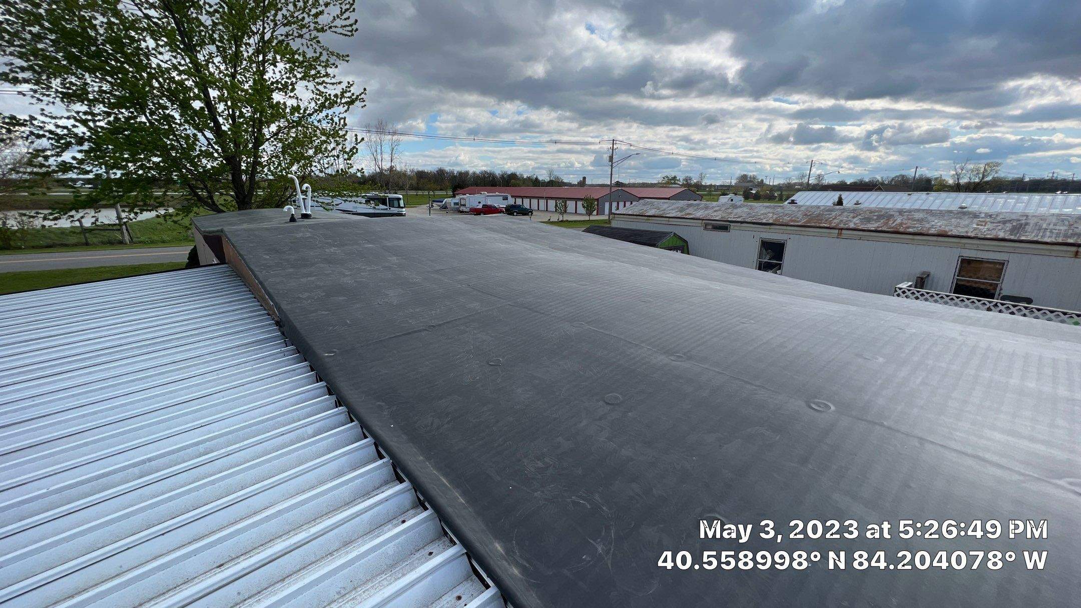 Residential Roofing Installation using 60 mil rubber roof  by Nitro Roofing and Construction