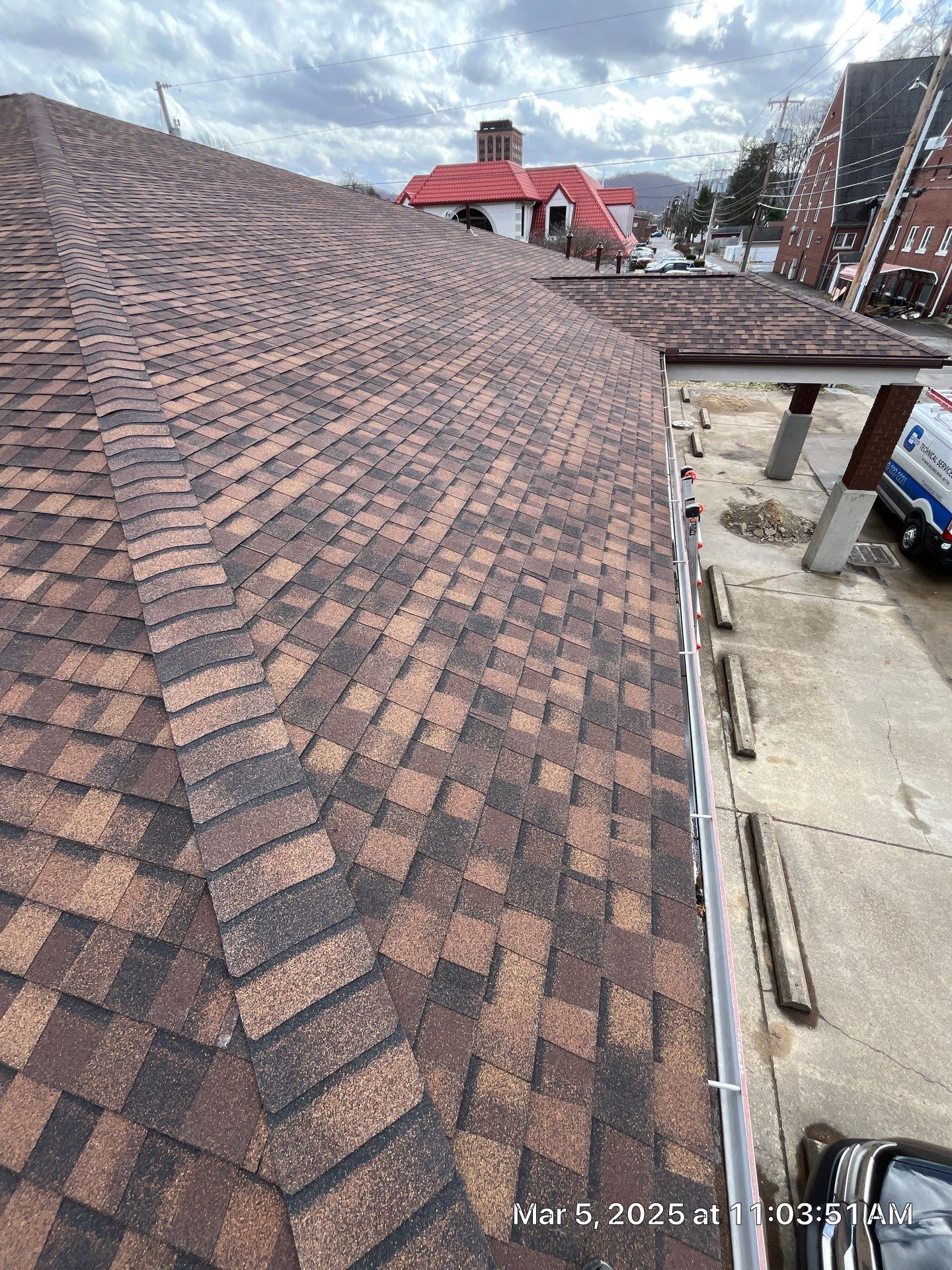 Commercial Roofing Installation using Certainteed Landmark Pro Shingles by Fahey Roofing + Contracting