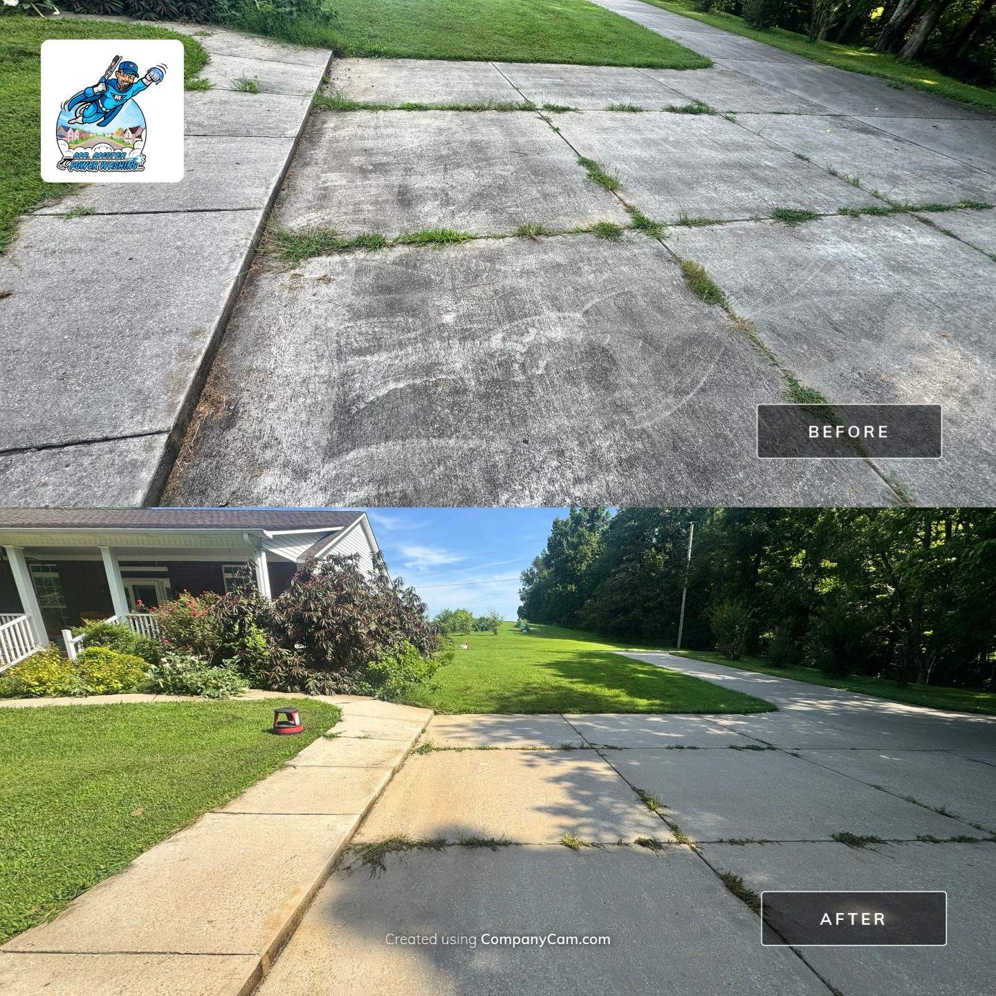 Tim's Driveway by Mr. Mister Power Washing