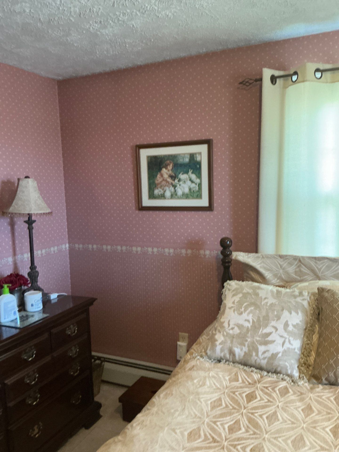 Interior Bedroom Painting and Drywall Repair in Manchester by The Persnickety Painters