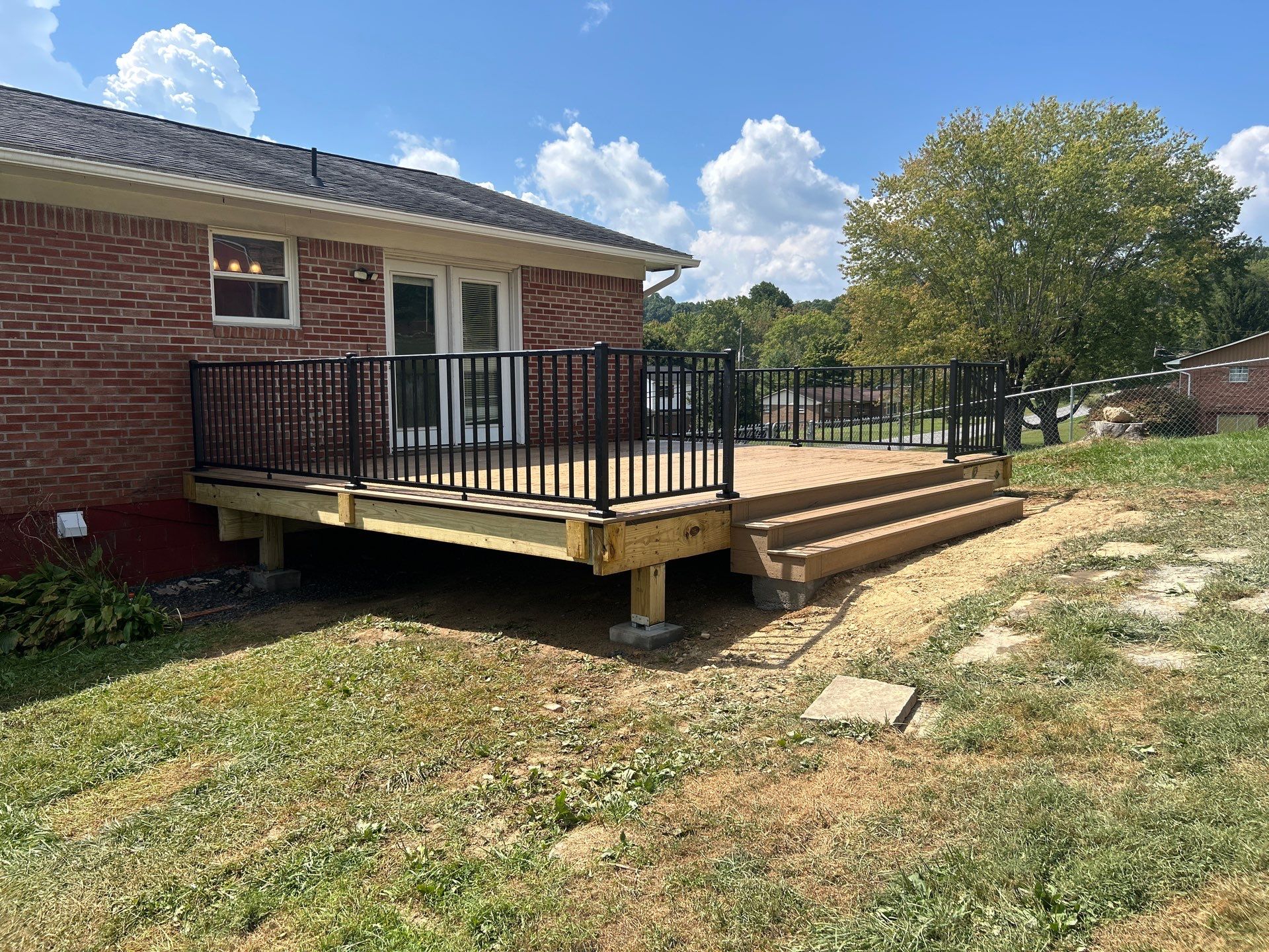 Composite Deck Replacement and Metal Railing Installation in Beckley by Walnut Hollow Decks & Outdoor Living