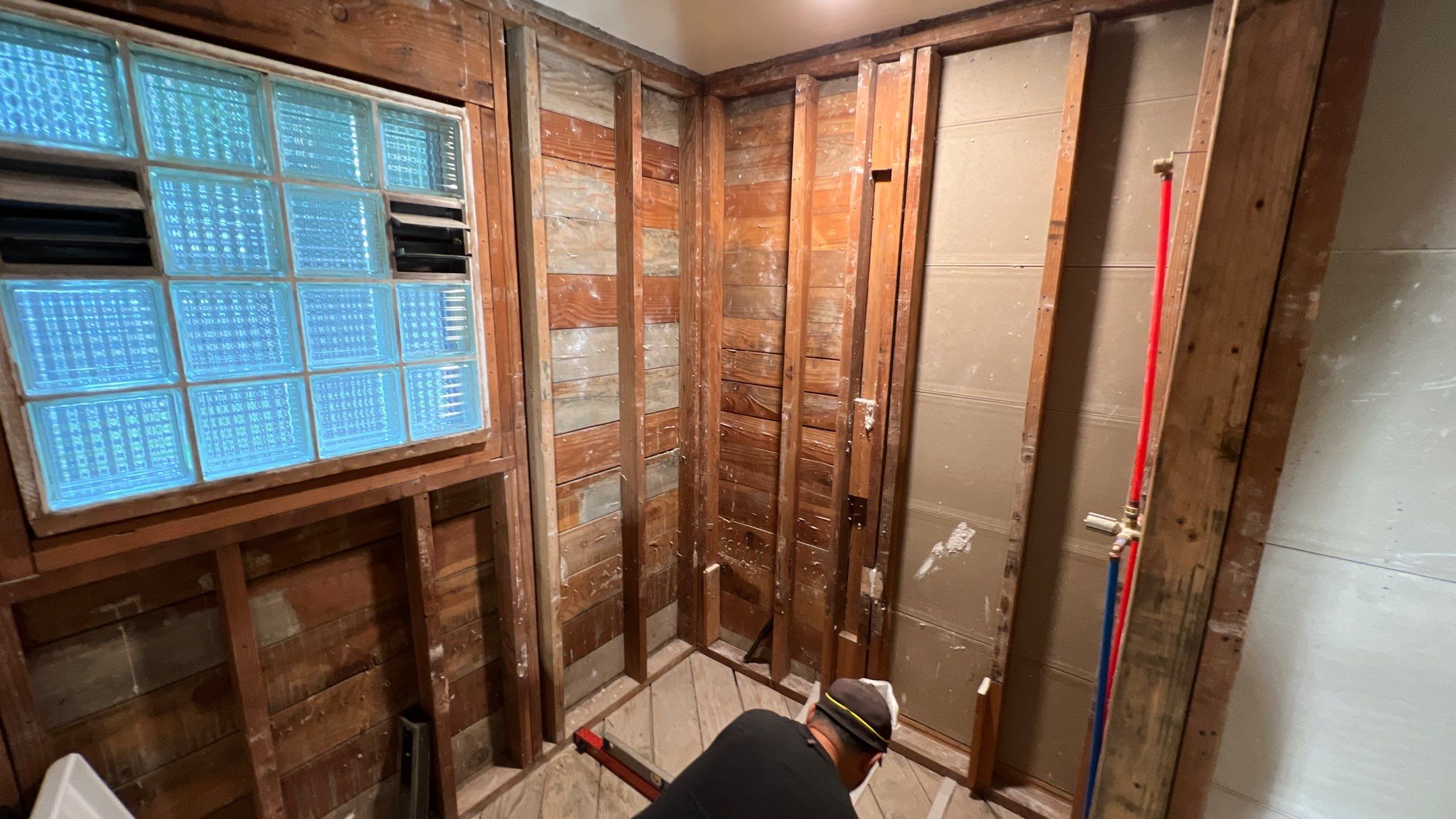 Bathroom Remodel using Shower Kit by Villegas Remodeling, LLC