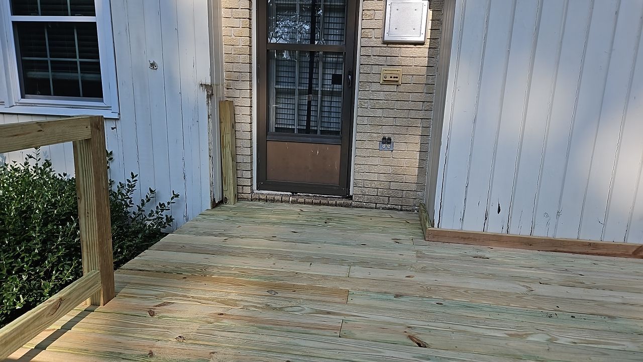 Split Rail Trail - Deck Installation  by Pillar and Pine