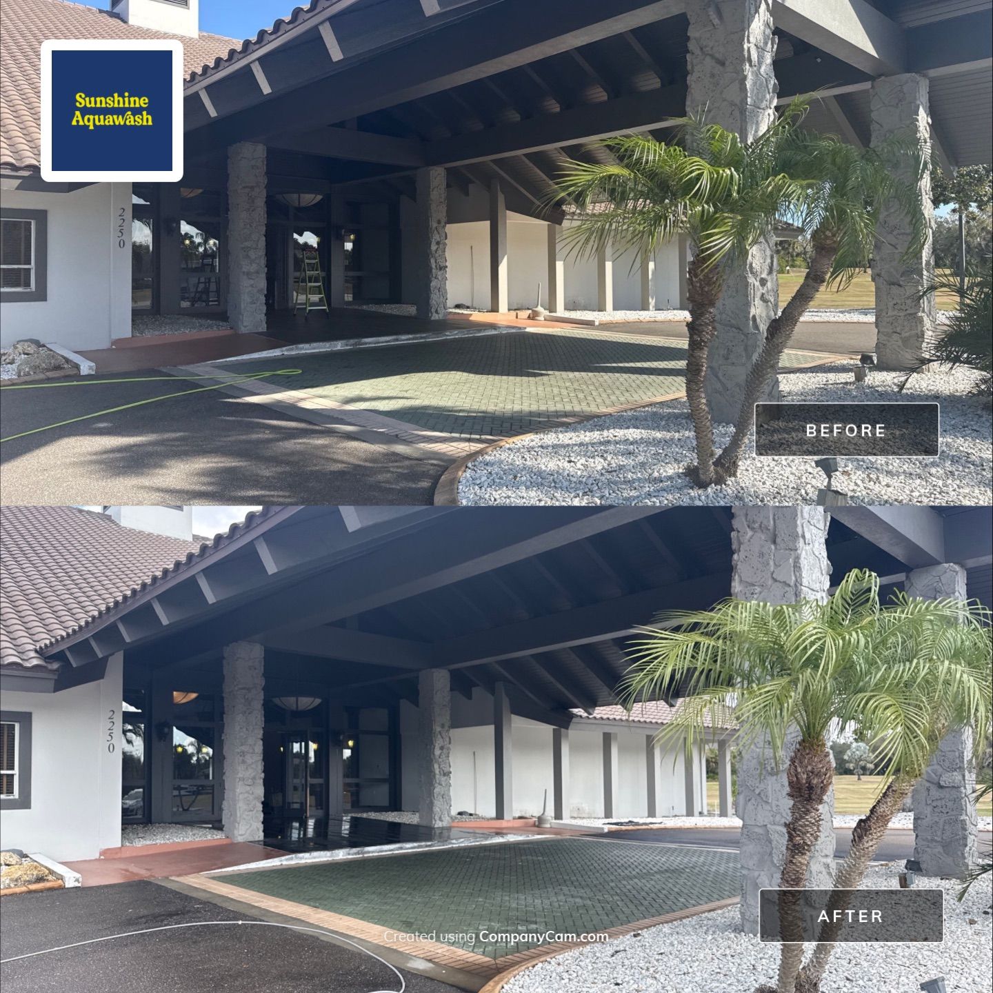 Commercial Entrance Cleaning at The Club at River Wilderness – Parrish, FL by Sunshine AquaWash