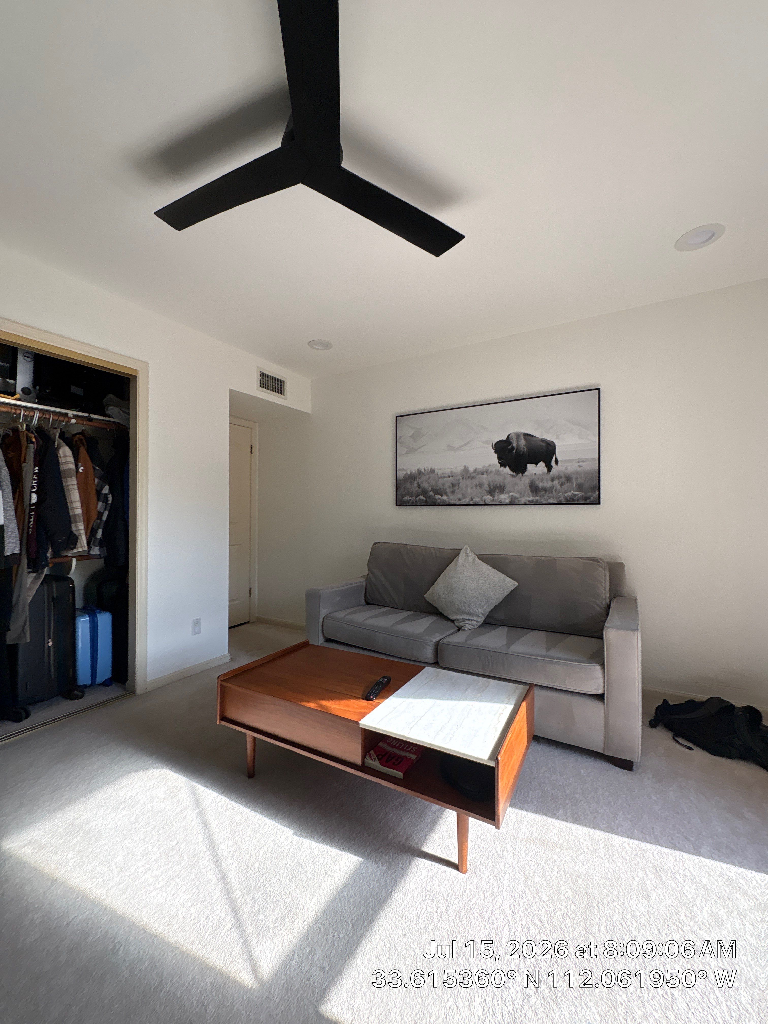 Modern Home Office and Indoor Putting Green Setup in Phoenix by CompanyCam Sales Demo