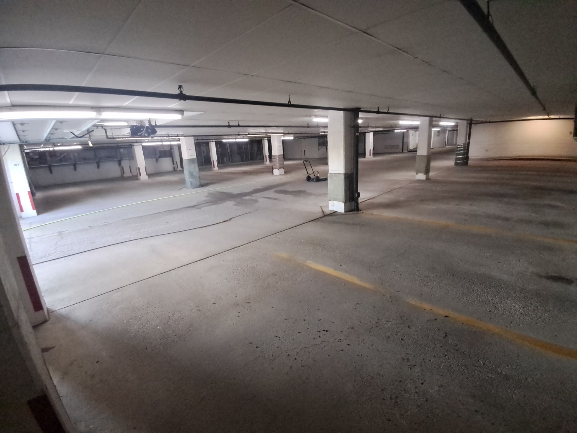 Parking Garage Sweeping & Concrete Deep Cleaning by Northern Power Washing LLC.
