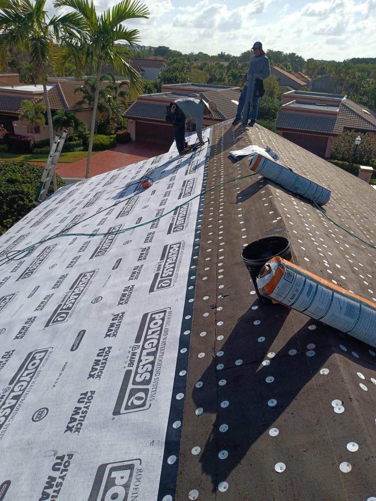 Complete Chimney Rebuild + Tile & Flat Re-Roof  by Morton Roofing, Inc.