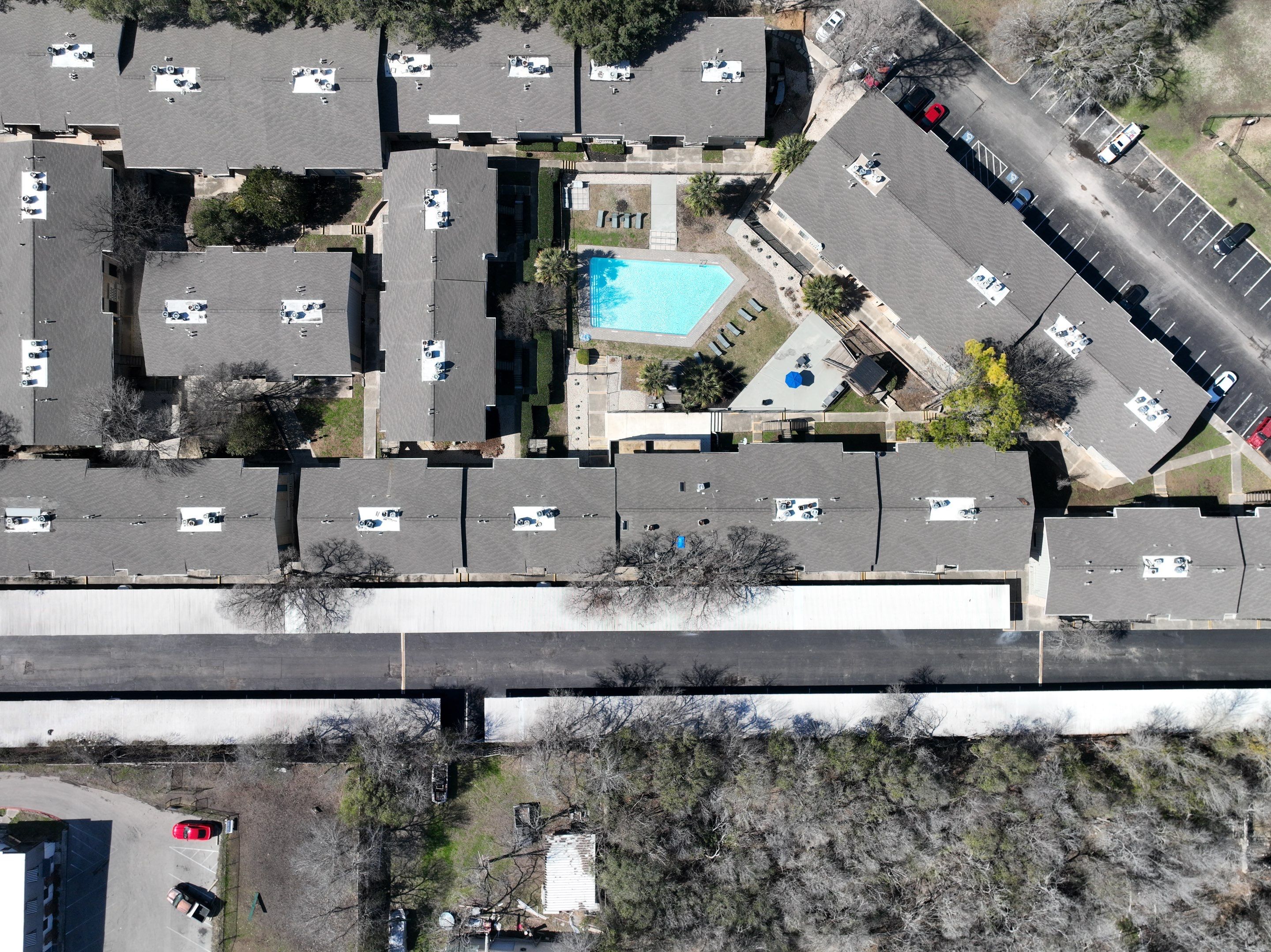 Commercial Roof Inspection using Drone Inspection by Premier Roofing and Contracting
