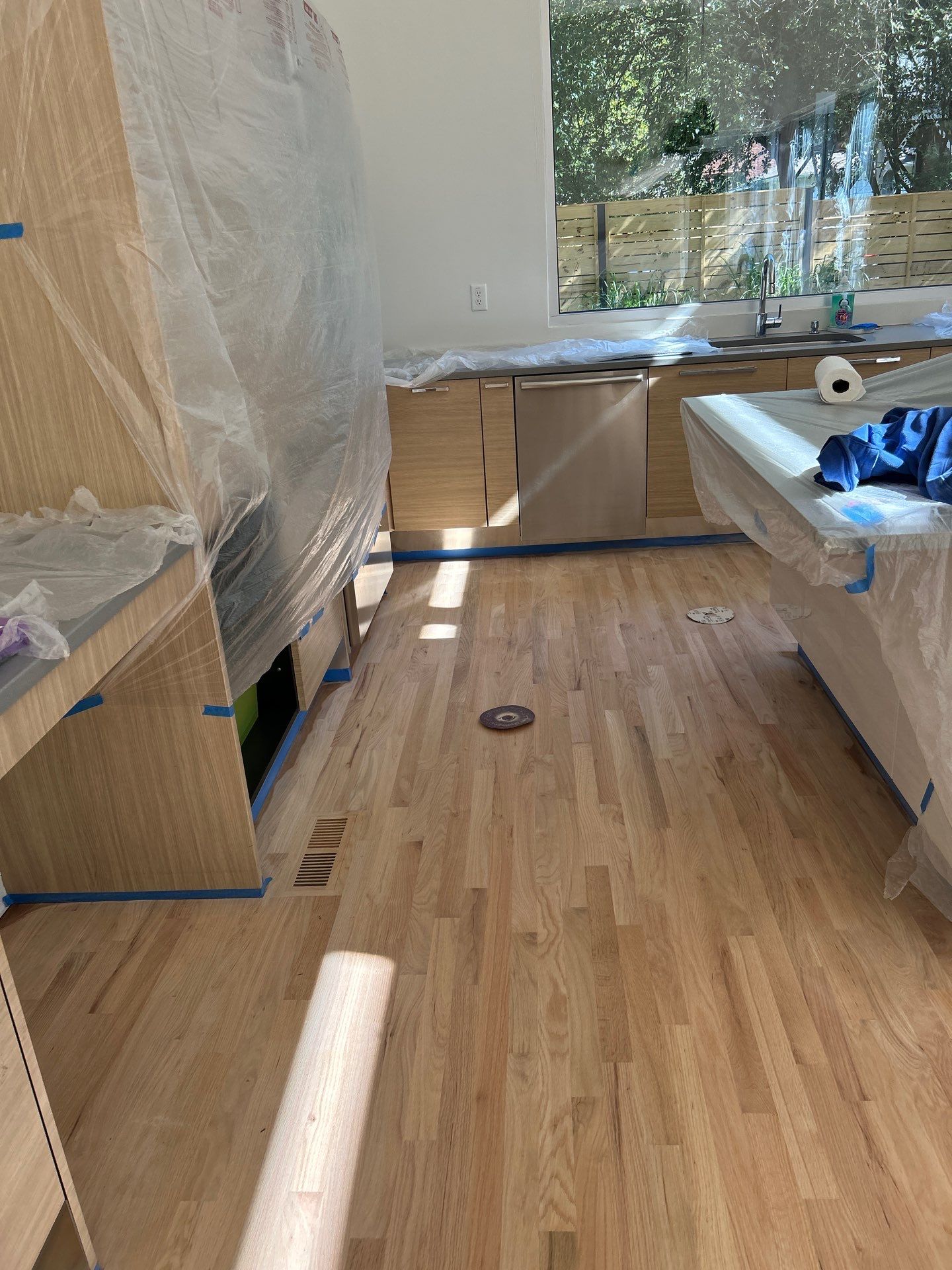 Natural Red Oak floor refinish by Footprints Floors of East Atlanta