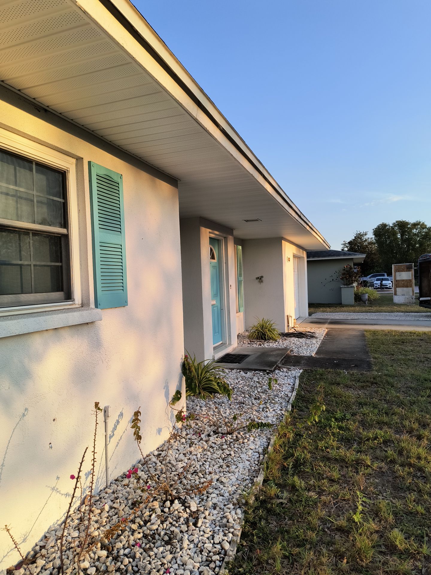 Soffit and Fascia Installation using White Soffit in Sarasota Fl by Gutter Professors