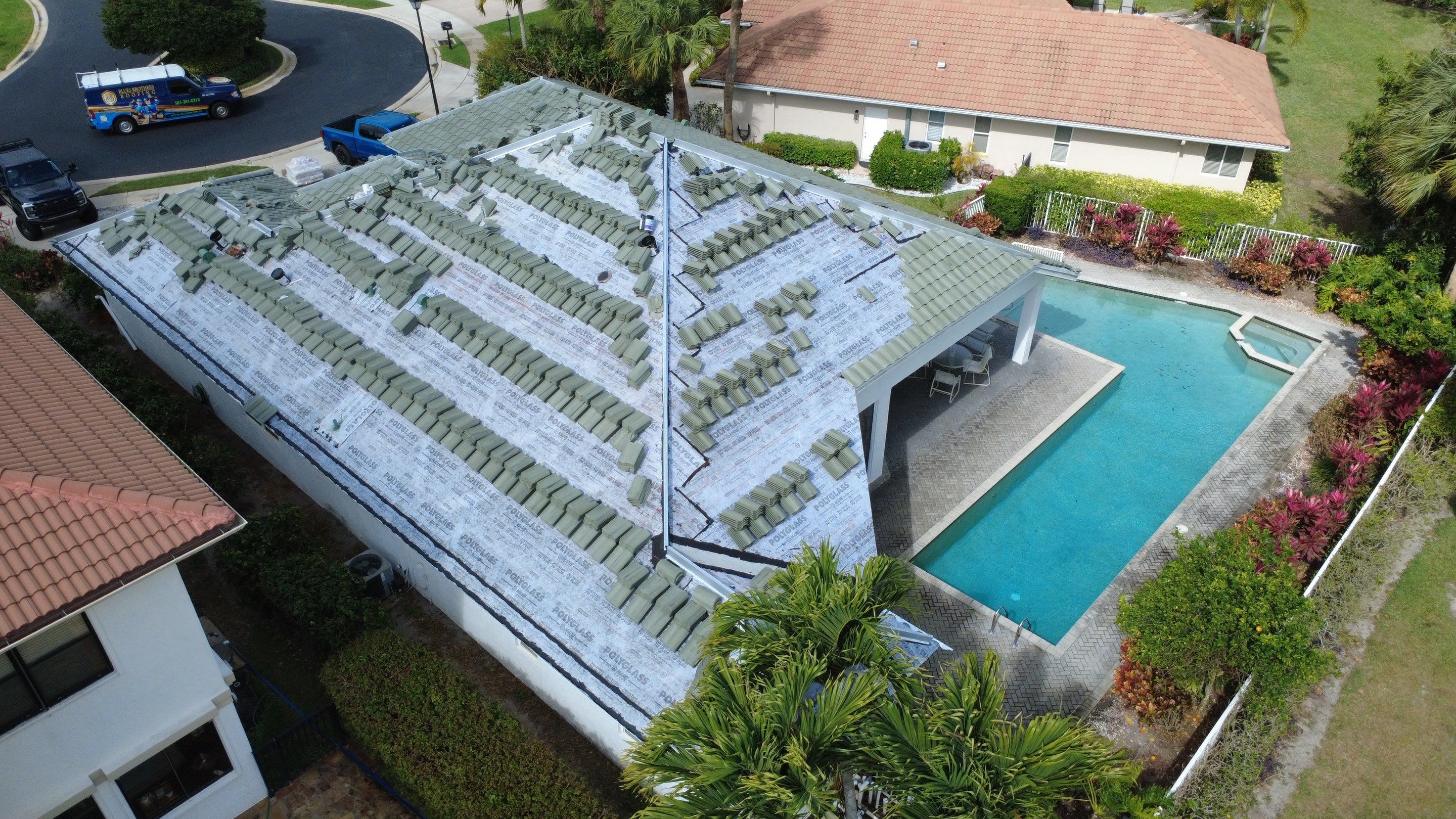 Residential Roofing Installation using Eagle Roofing Tile by BLUES BROTHERS ROOFING