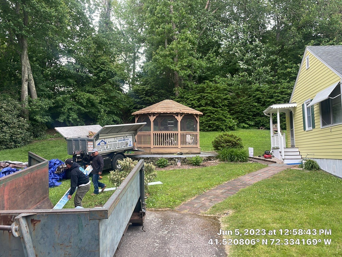 Residential Roofing Installation using Copper Penny Metal Roof by A Plus Exterior