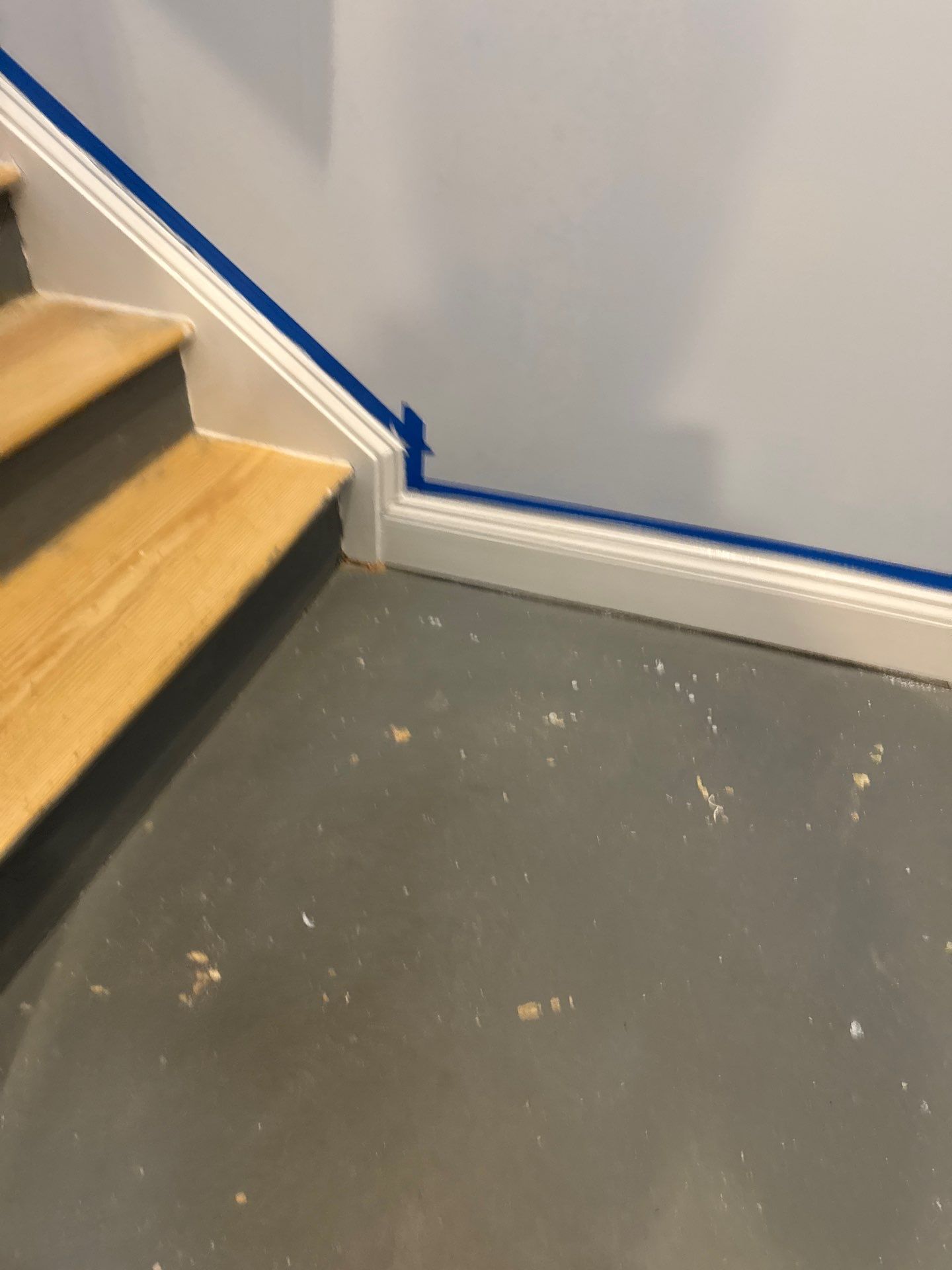 Stairway Installation using t vinyl stair tread and reversibleriser by La Bendicion Contruction Llc