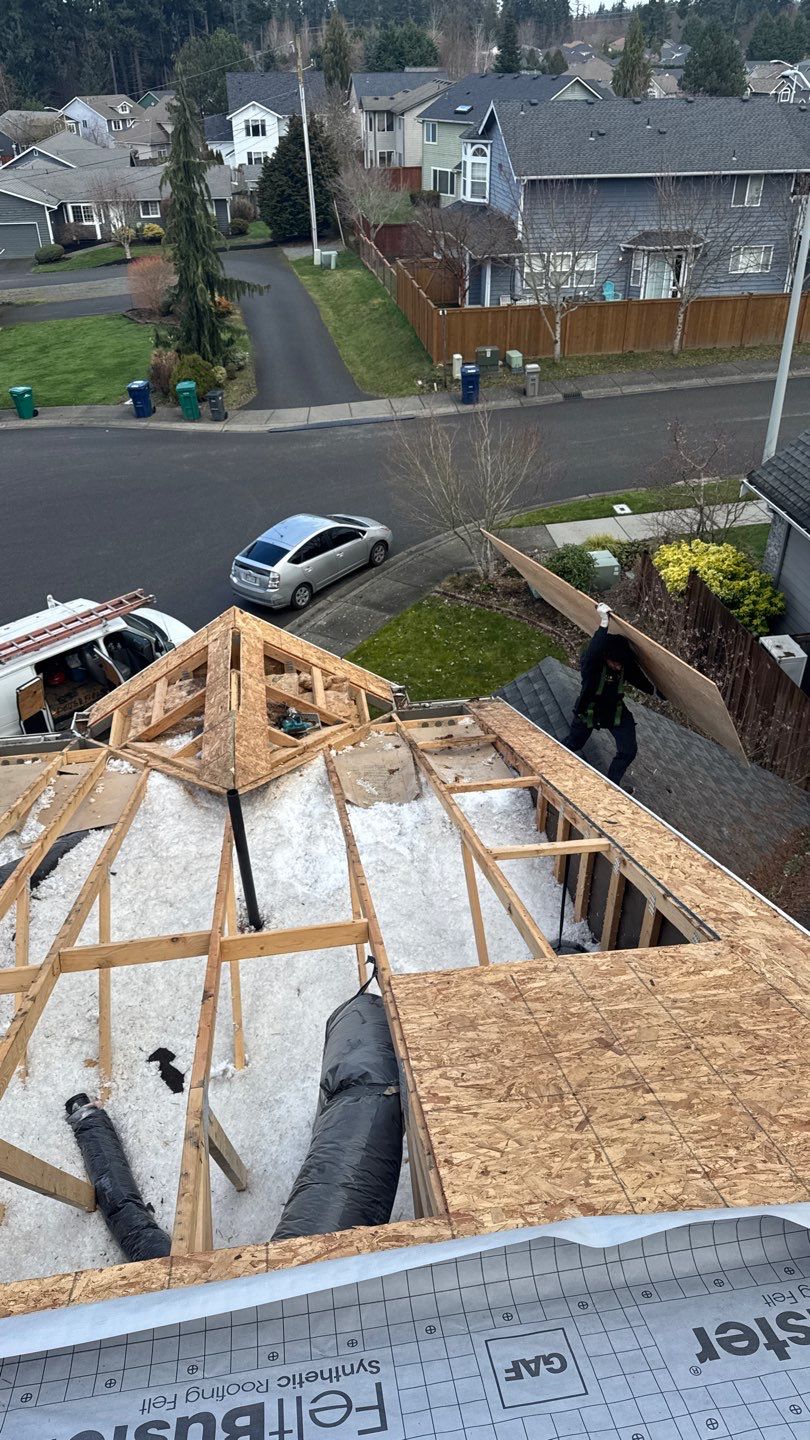 Residential Roofing Installation using GAF HDZ Shingles by Roofing Formula LLC