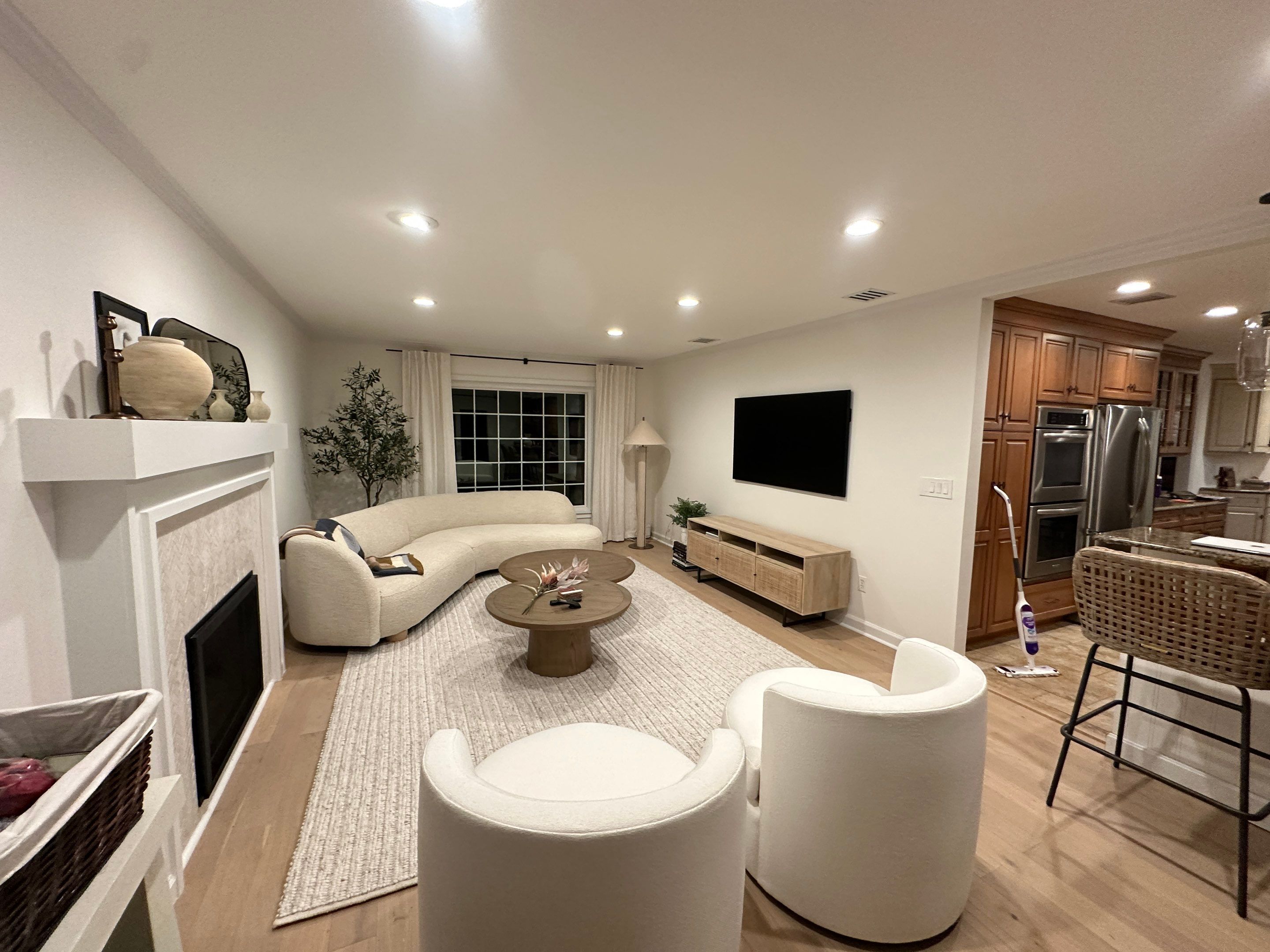 Family Room Remodel using Benjamin Moore by Home Concepts Construction