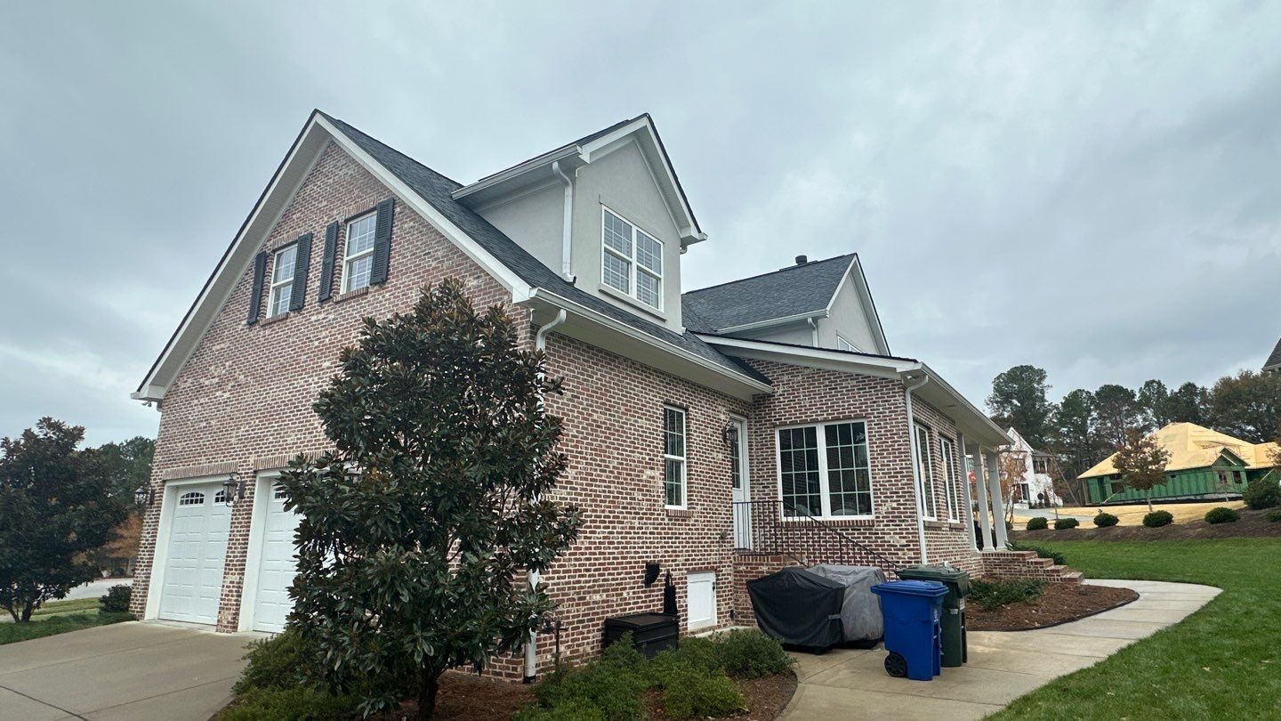 Full Roof Replacement with Oakridge Shingles and Gutter Guards in Rock Hill by Merritt Roofing LLC