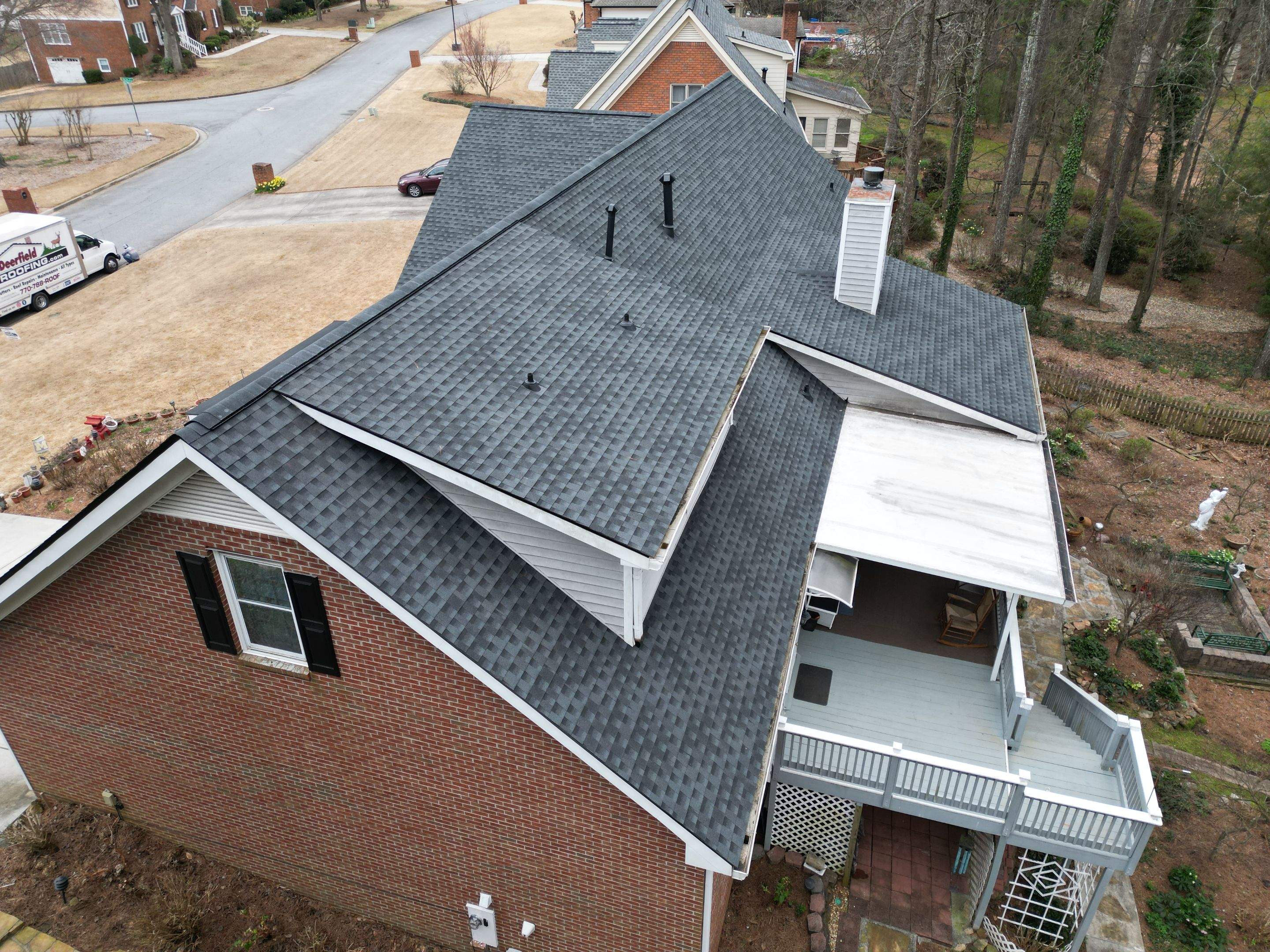 Roof Replacement Gutters & Downspouts by Deerfield Roofing LLC