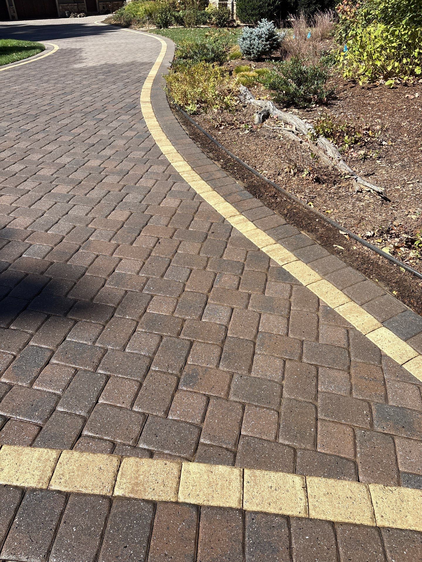 Paver Driveway using Concrete Sealant by DuraSeal