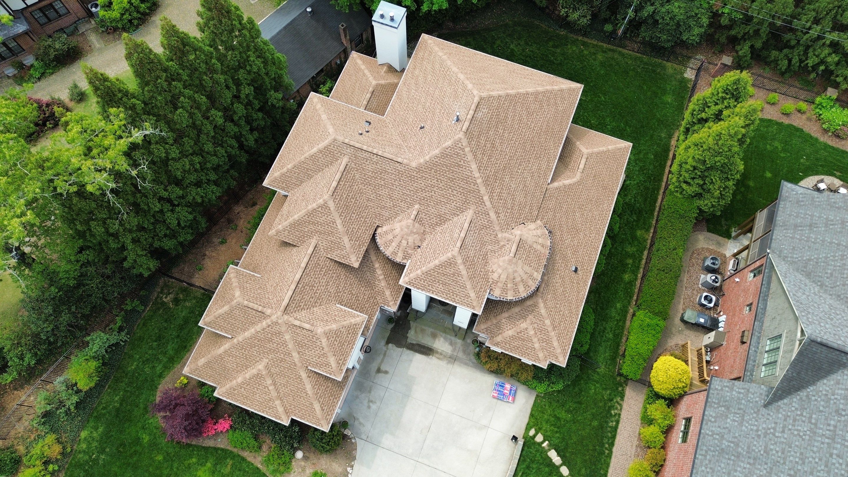 Full Roof Replacement using GAF HDZ Shakewood by Just In Time Roofing and Restoration