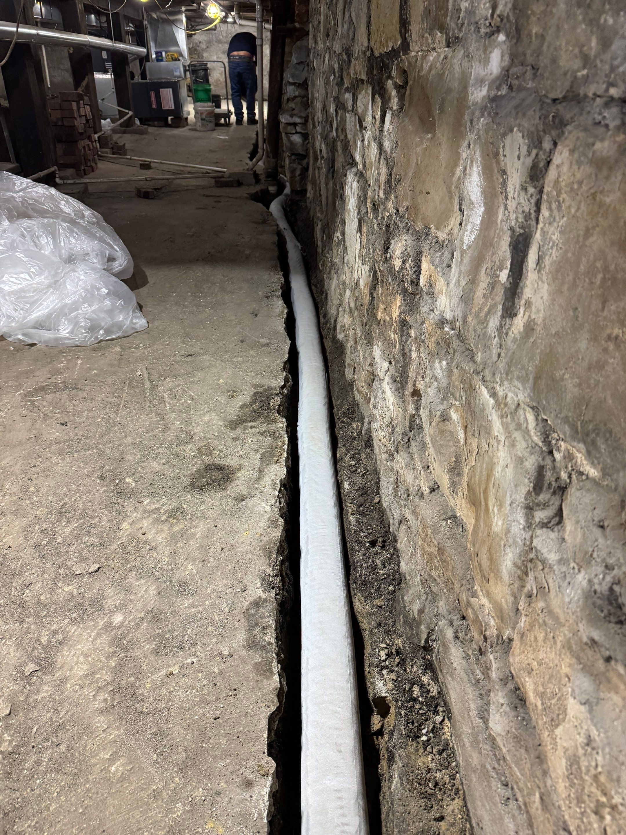 Chicago Drain Tile System by Area Wide Waterproofing